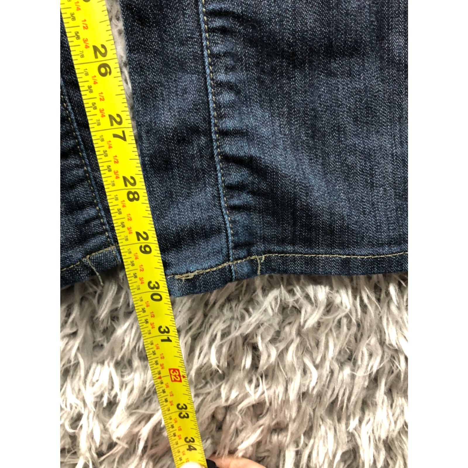 Lee Lee Riders by Lee Bootcut Jeans Size 12 Womens Dark Wash Blue Bootcut Jeans Regular Fit 31in Inseam Size 34" / US 12 / IT 48 - 3 Thumbnail
