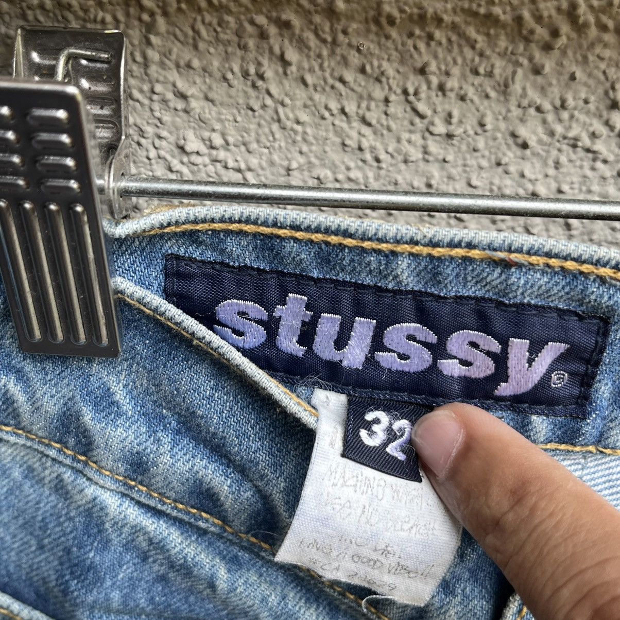 Stussy Vintage 90s STUSSY usa jeans denim Size US 31 - 7 Thumbnail