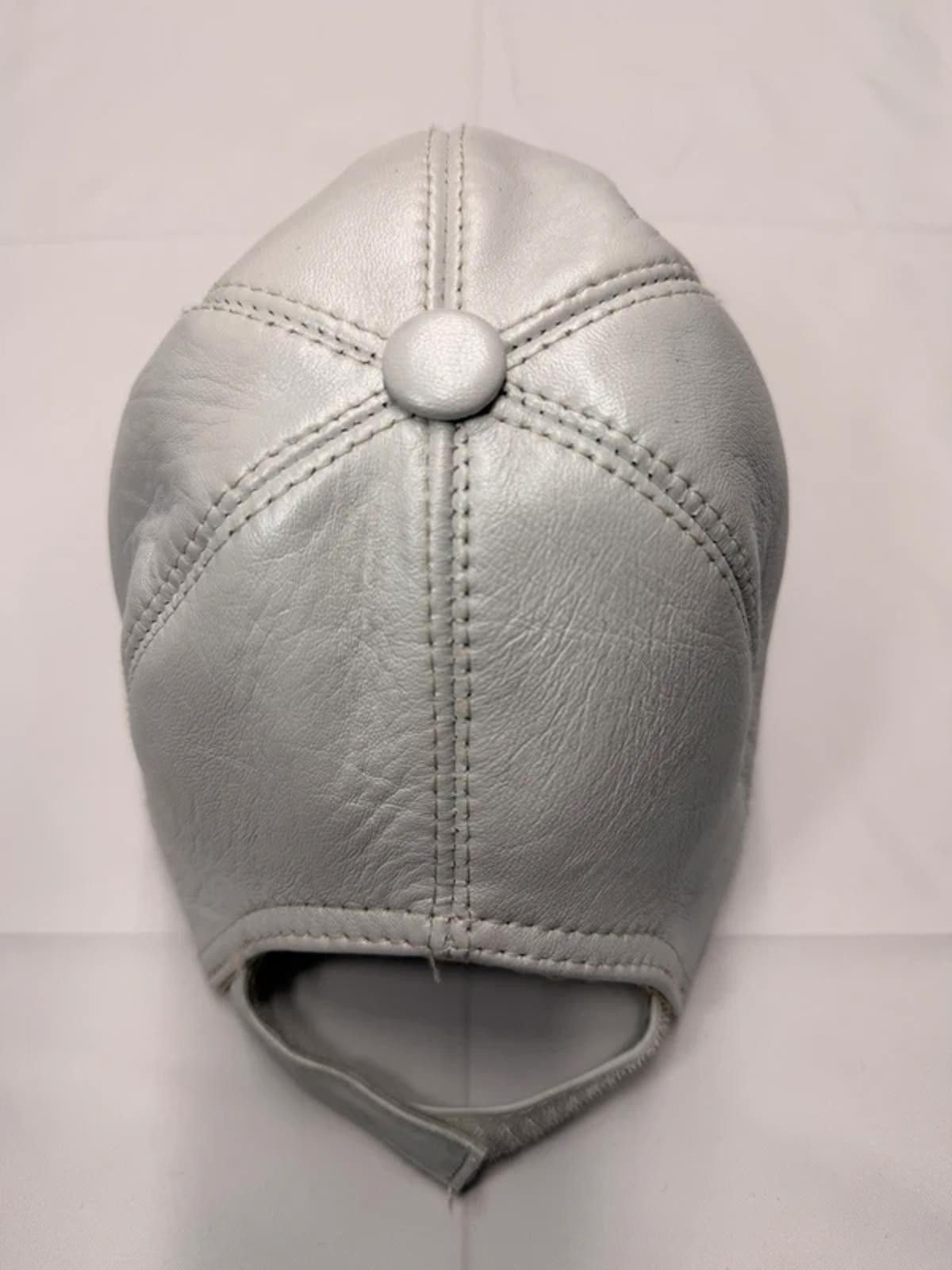 Other NEW Grey Leather Baseball Cap - Premium Hat #011 Size ONE SIZE - 4 Thumbnail