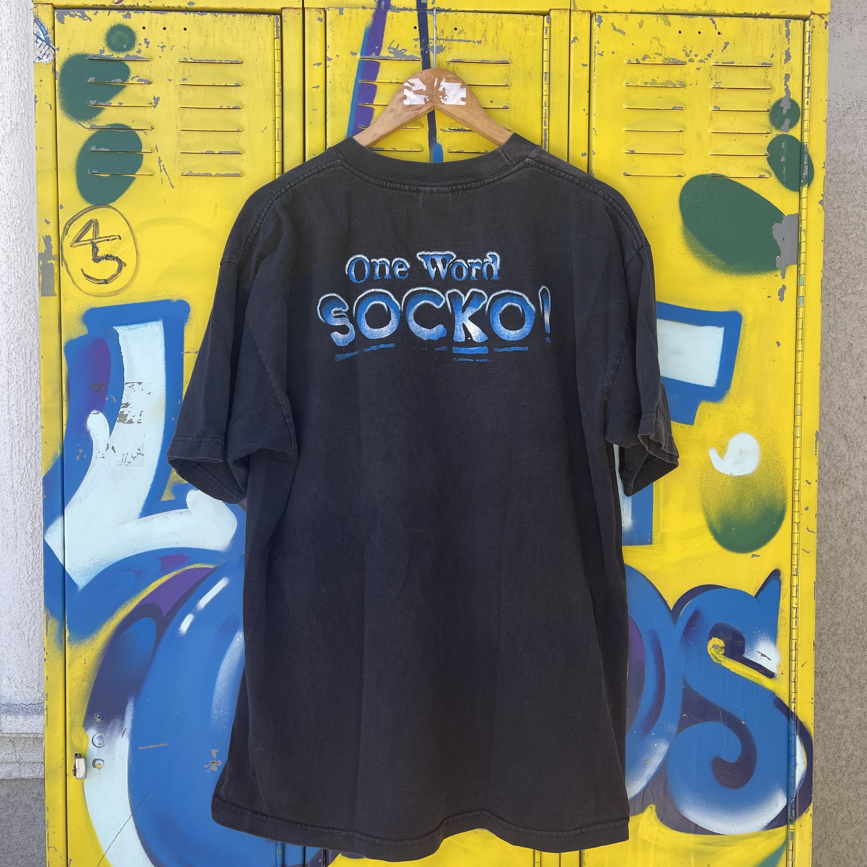WWE × WWF 1998 WWF Mankind Talk to the Sock T-shirt Size US XL / EU 56 / 4 - 2 Thumbnail