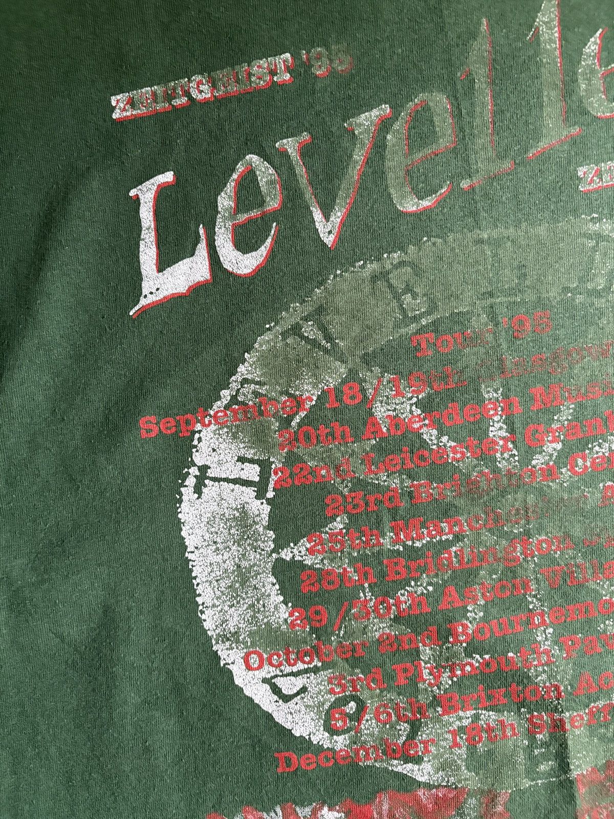 Band Tees Vintage The Levellers Rare ‘Zeitgeist’ 1995 Tour T-Shirt XL Size US XL / EU 56 / 4 - 10 Thumbnail