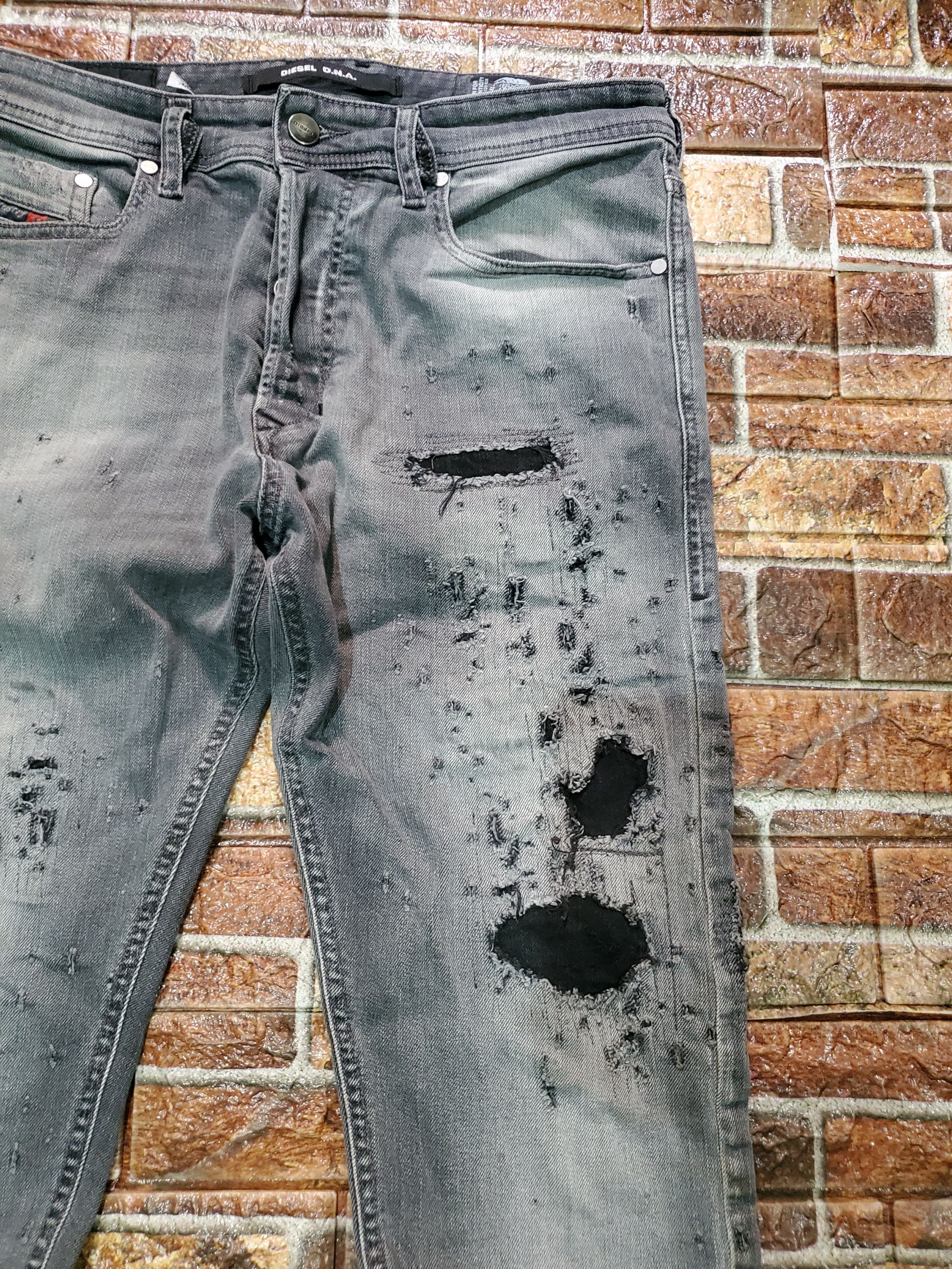 Diesel × Jean Diesel DNA distressed jeans Size US 30 / EU 46 - 4 Thumbnail