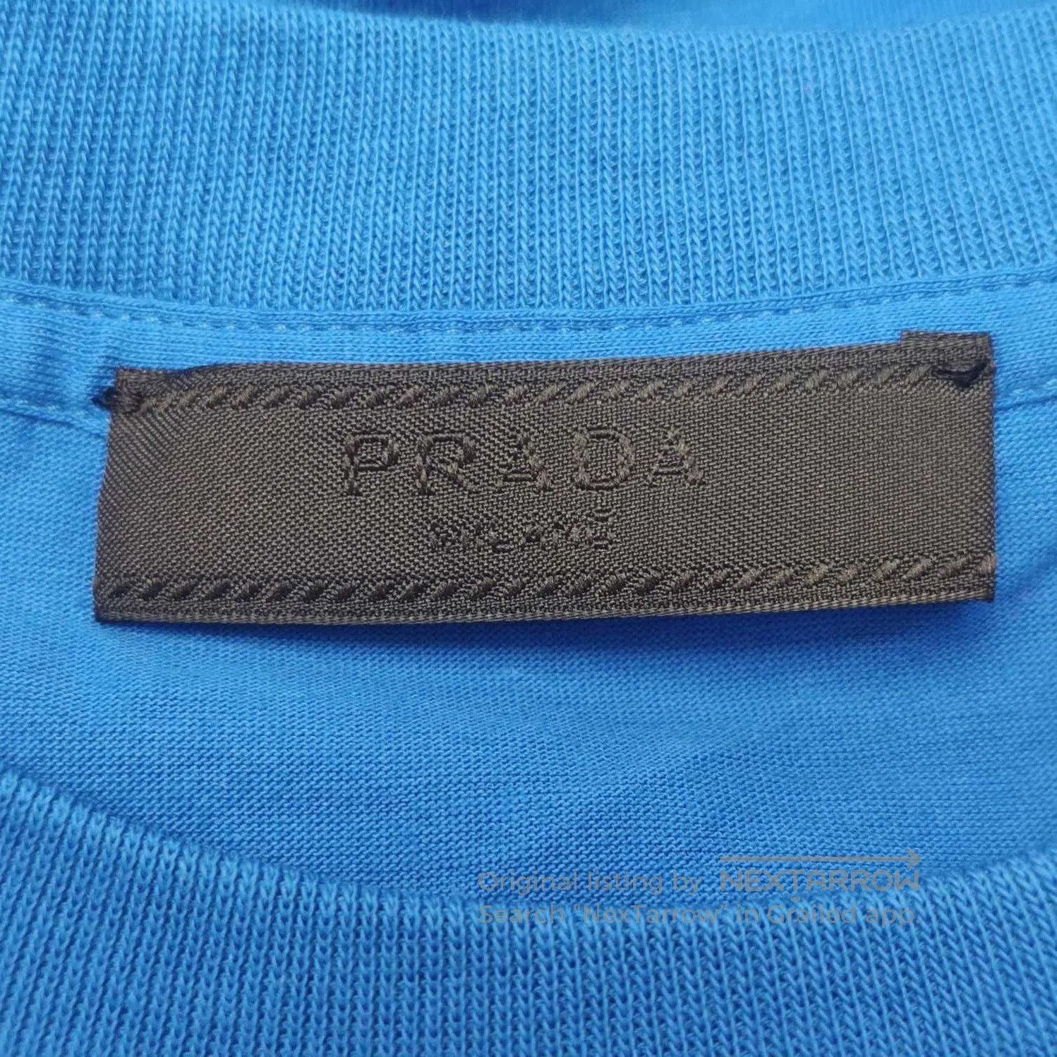Prada Prada Cotton Logo Triangle T. Size S / US 4 / IT 40 - 4 Thumbnail