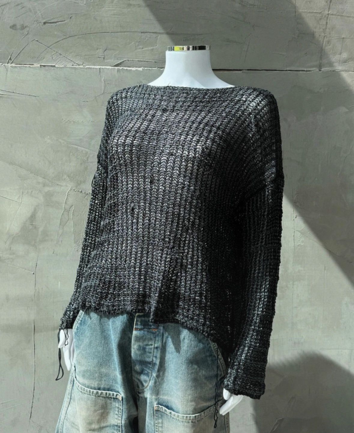 Giorgio Armani Georgio Armani 90’s distressed knit Size M / US 6-8 / IT 42-44 - 5 Thumbnail