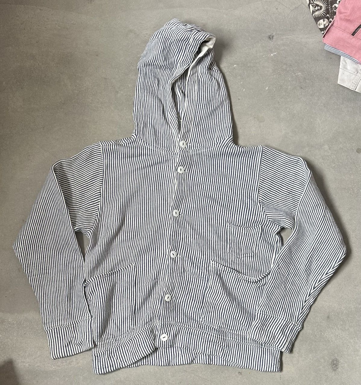 Chums VINTAGE CHUMS HICKORY BUTTON HOODIE Size US M / EU 48-50 / 2 - 1 Thumbnail