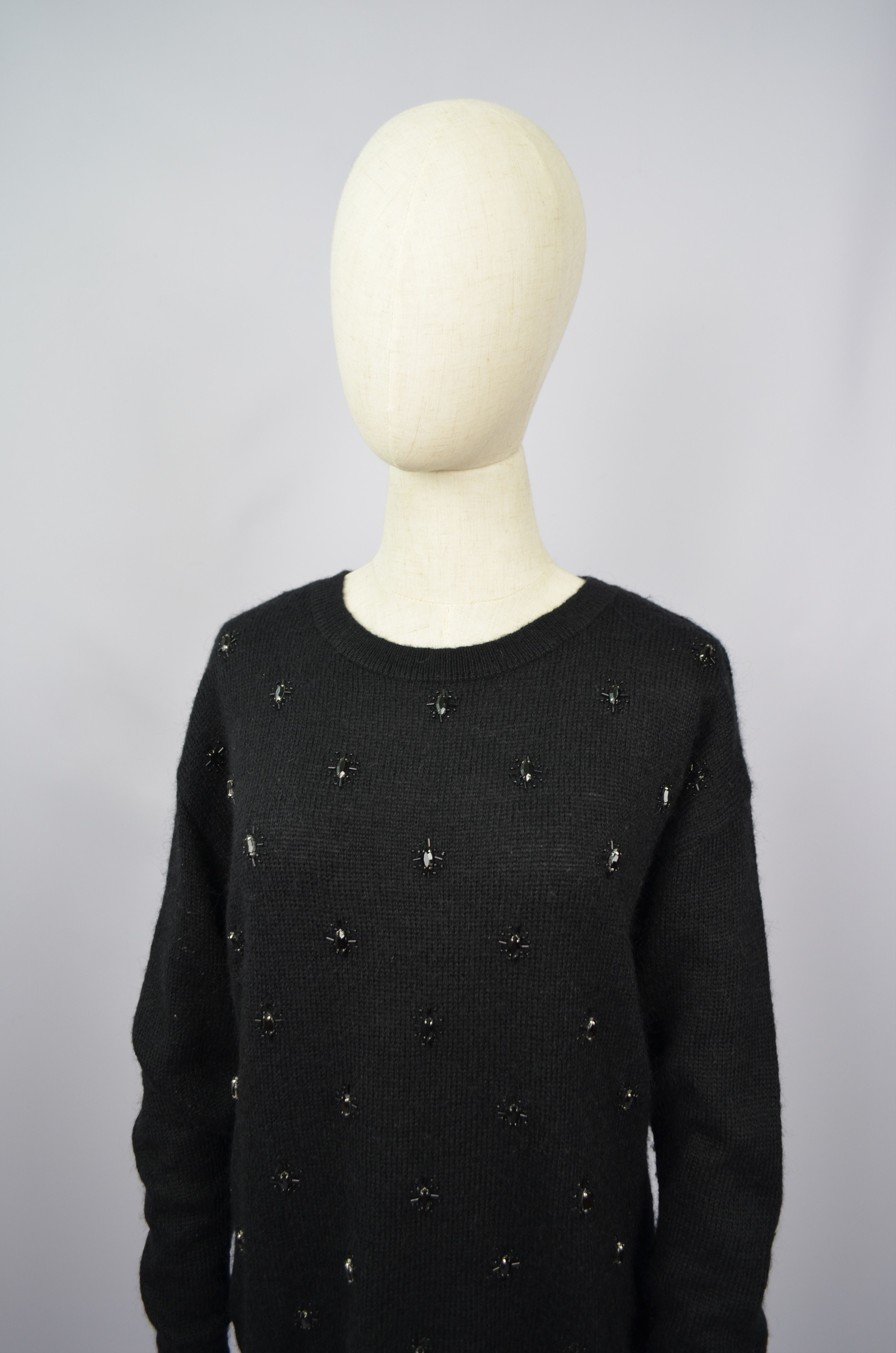 Reiss Reiss Kimber Embellished Jumper Sweater Acryl Nylon Mohair Size XS / US 0-2 / IT 36-38 - 3 Thumbnail
