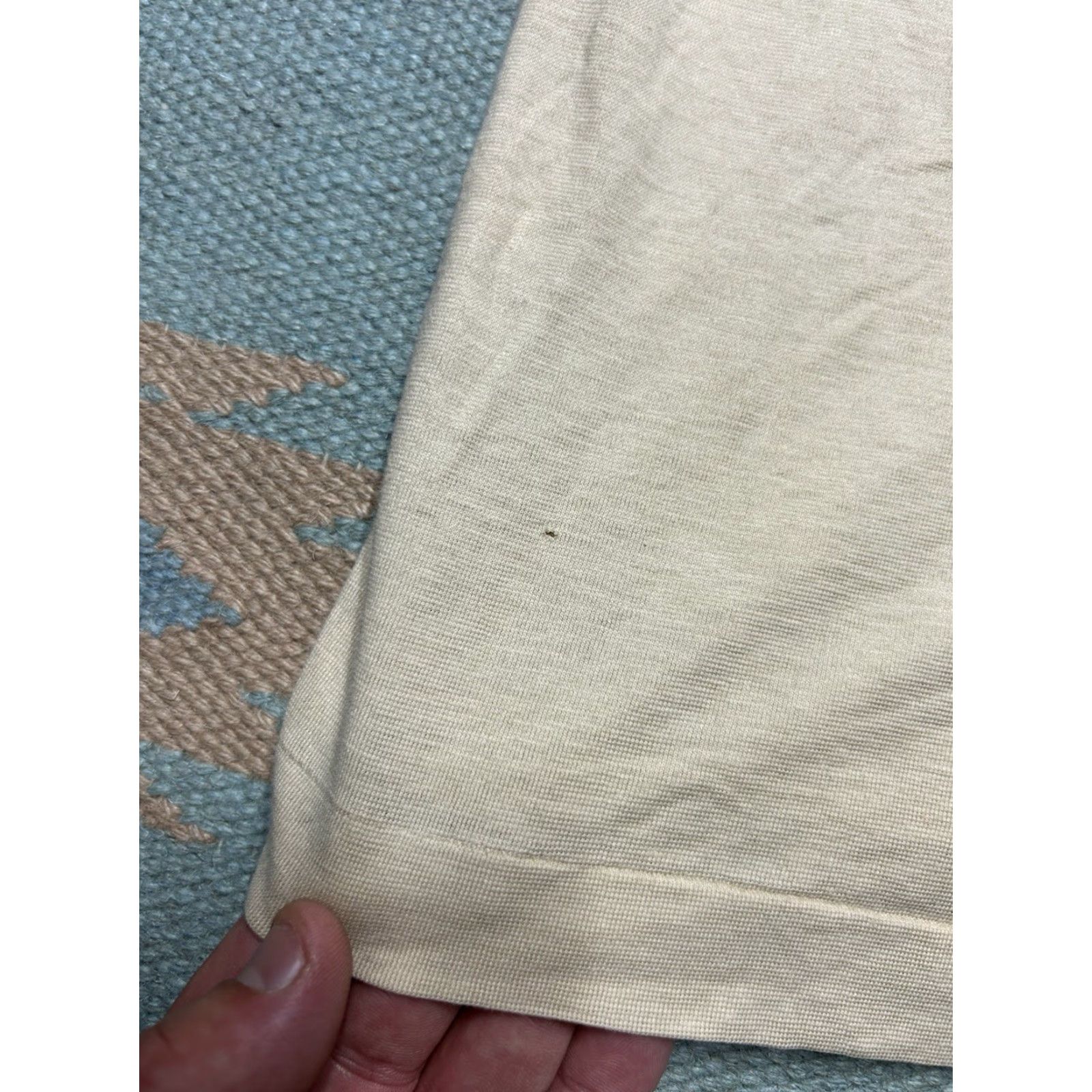 Vintage VINTAGE 80s Polo Shirt Short Sleeve Beige Tan Soft Golf Poly Cotton Medium Mens Polo Shirt 80s Size US M / EU 48-50 / 2 - 2 Thumbnail