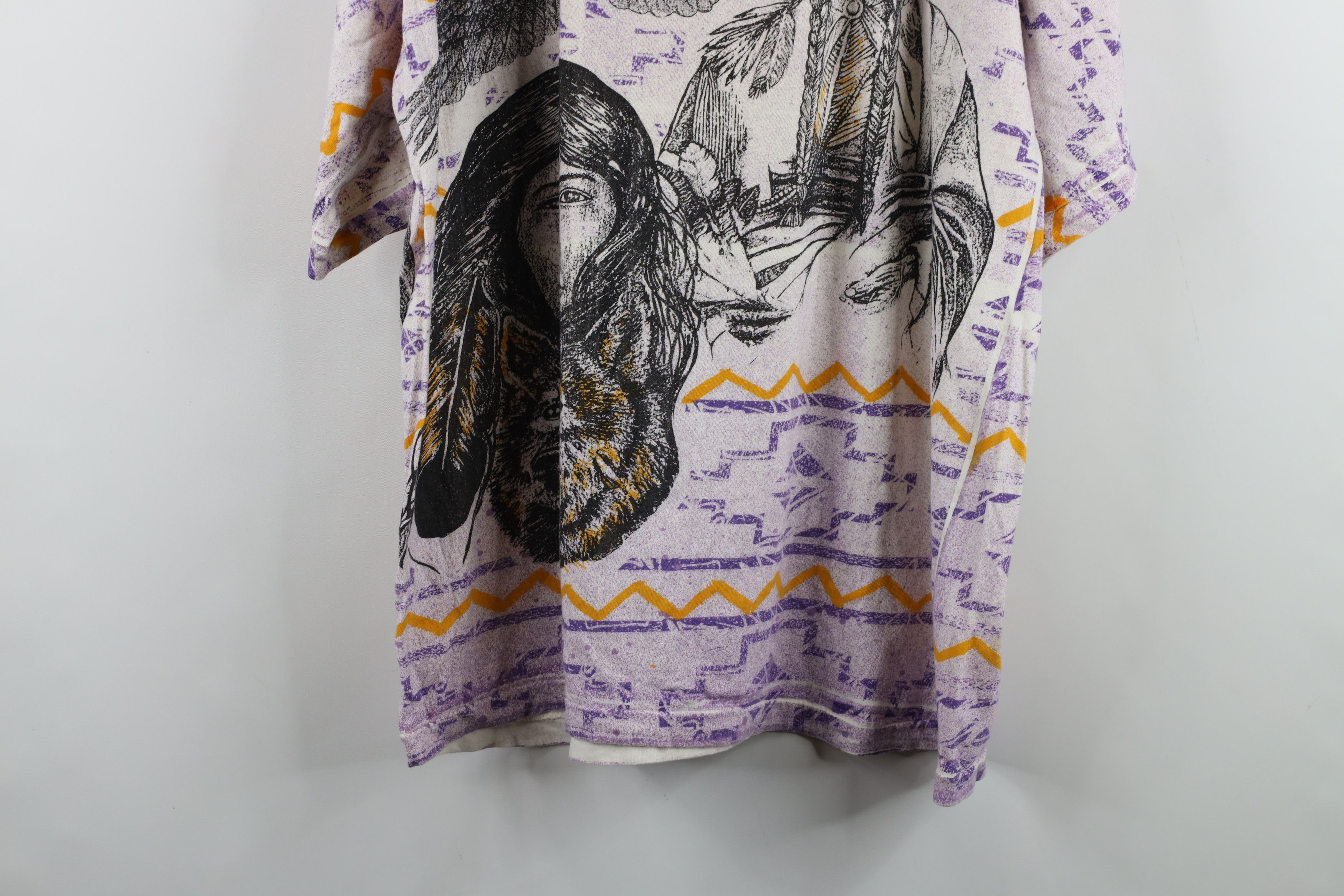 Vintage Vintage 90s Streetwear Southwestern Wolf Eagle Over T-Shirt Size US L / EU 52-54 / 3 - 12 Thumbnail