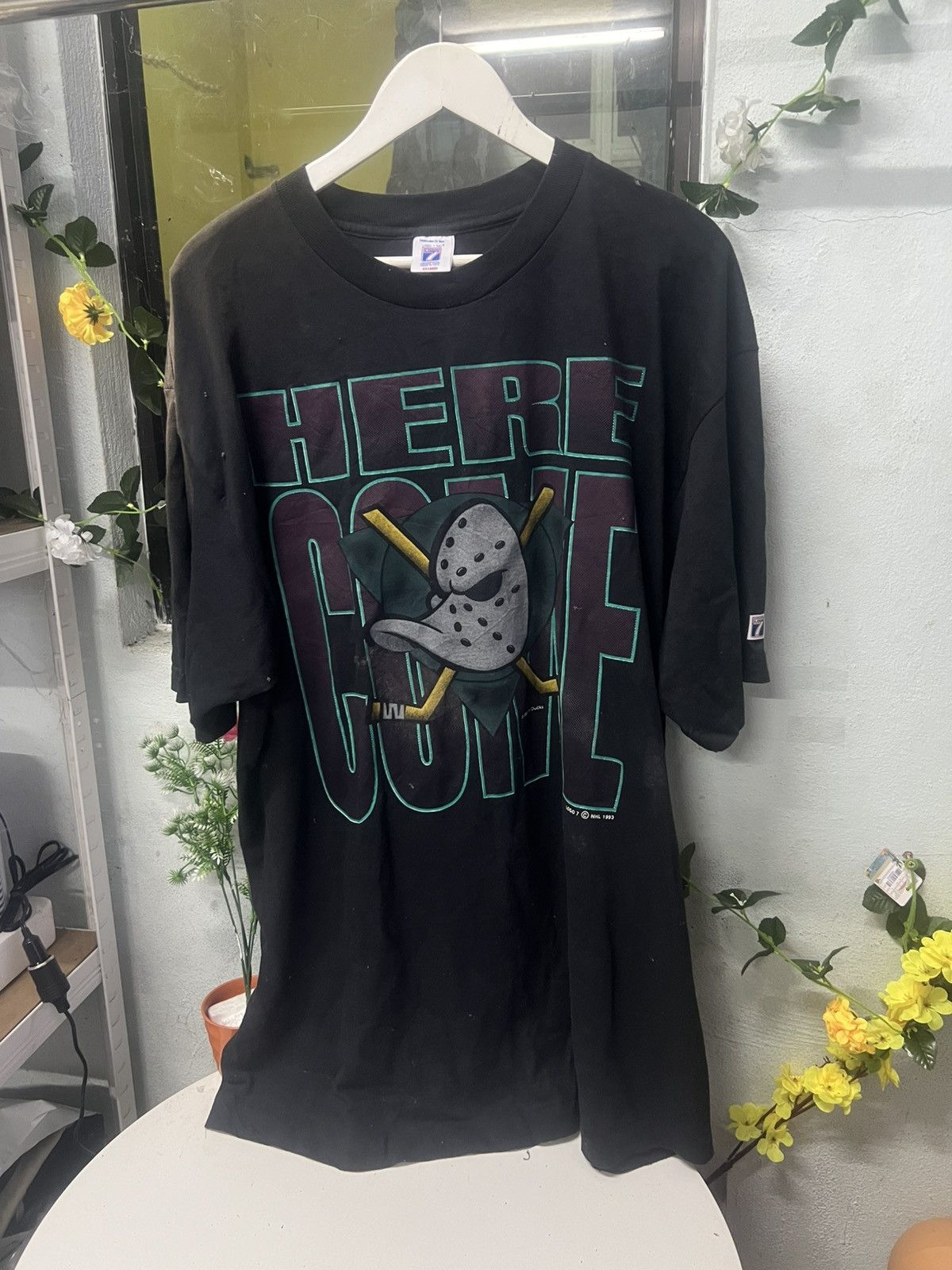 Logo 7 × NHL × Vintage Vintage 1993 Mighty Ducks Size US XXL / EU 58 / 5 - 2 Thumbnail