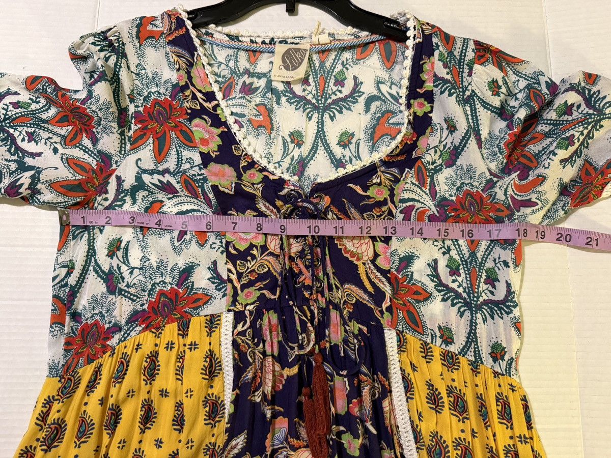 Anthropologie Anthropologie Lilka Patchwork Babydoll Boho SS Tunic Dress Size S / US 4 / IT 40 - 8 Thumbnail