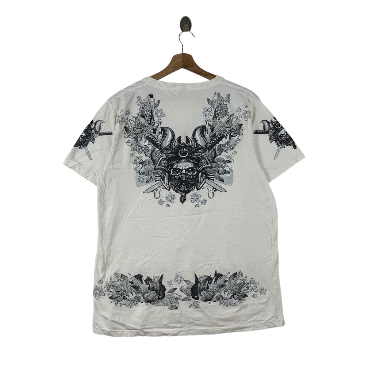 Other SUKAJAN T SHIRTS Samurai Skull Koi Japan Souvenir Tee Shirt Size M / US 6-8 / IT 42-44 - 5 Thumbnail
