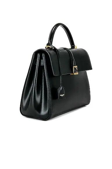 Saint Laurent Paris o1bcso1str1225 Size:OS/Le Fermoir Top Handle Bag in Black Size ONE SIZE - 3 Thumbnail