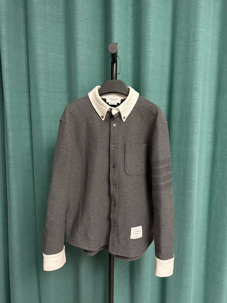 Thom Browne Thom BrowneDark gray fake two-piece wool coat 2503-Nextarr Size US S / EU 44-46 / 1 - 1 Thumbnail