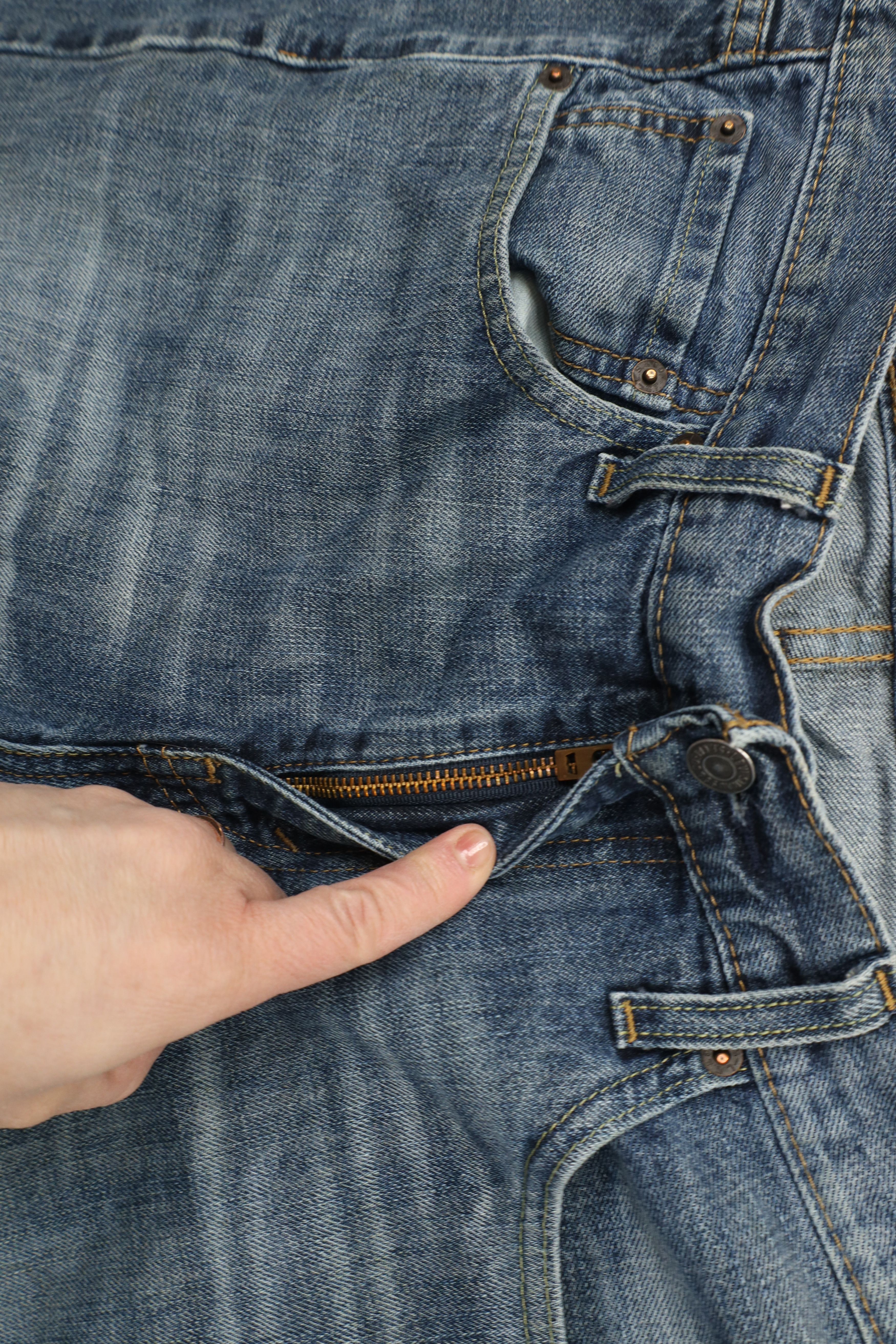 Levi's Vintage Y2K Levis 527 Slim Fit Bootcut Denim Jeans Blue Size US 32 / EU 48 - 8 Thumbnail