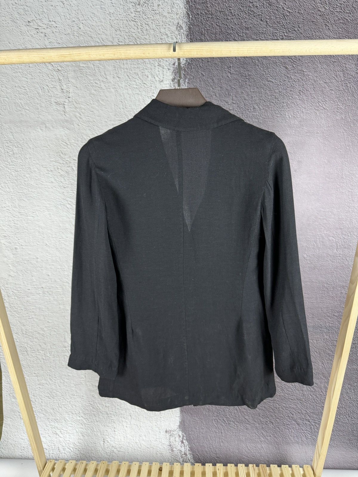 Other Max Mara black linen viscose two button light blazer Size S / US 4 / IT 40 - 12 Thumbnail