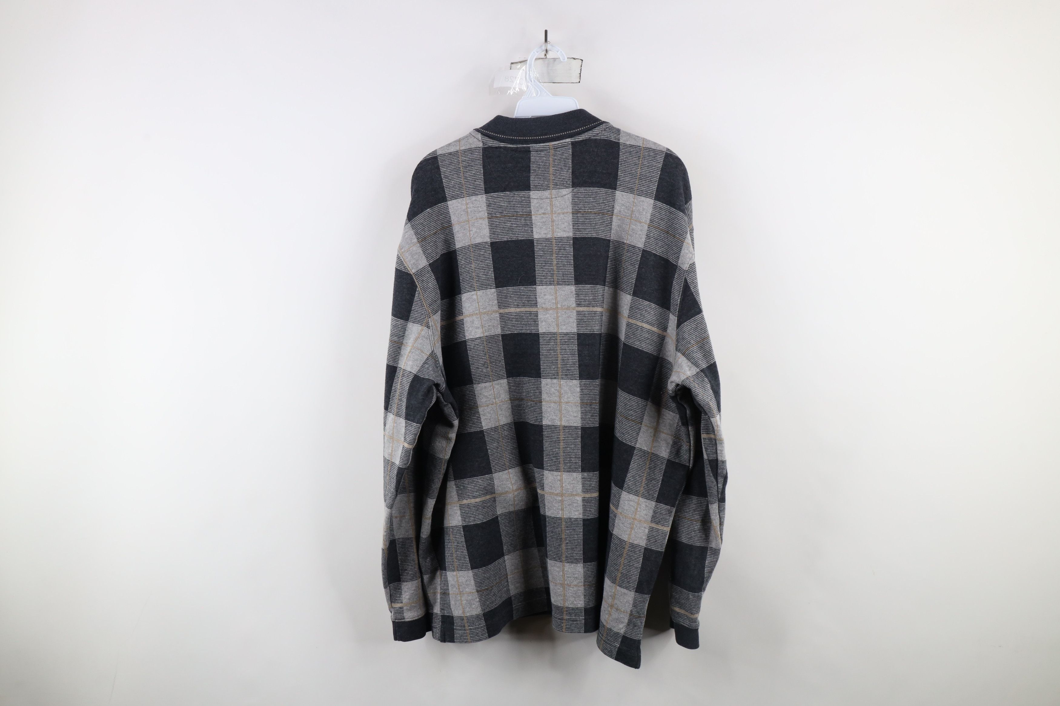 Vintage Vintage 90s Streetwear Knit Long Sleeve Rugby Polo Shirt Size US XL / EU 56 / 4 - 6 Thumbnail