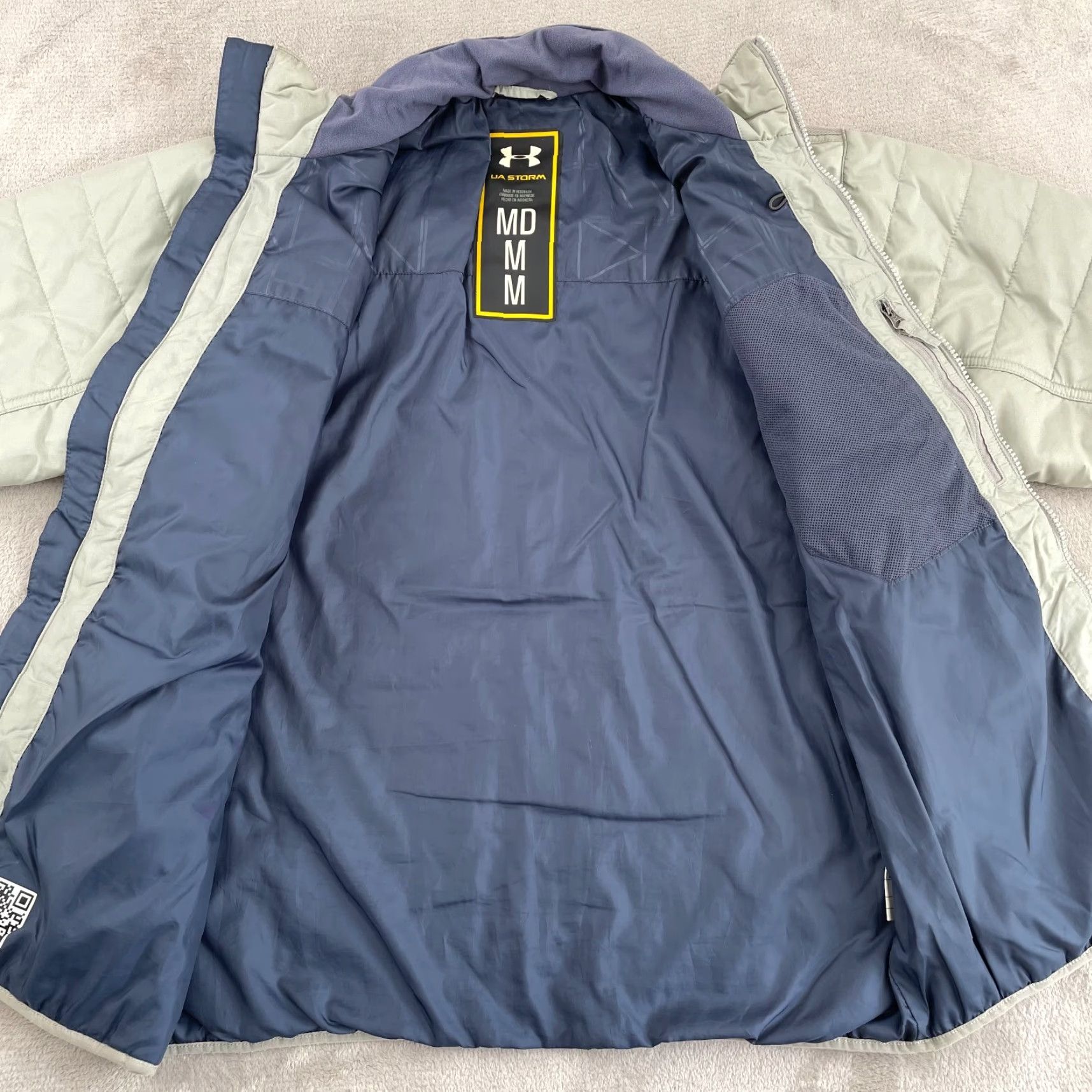 Under Armour Under Armour Storm Puffer Jacket Men Medium Grey MTN Full Zip Primaloft Hike Size US M / EU 48-50 / 2 - 5 Thumbnail
