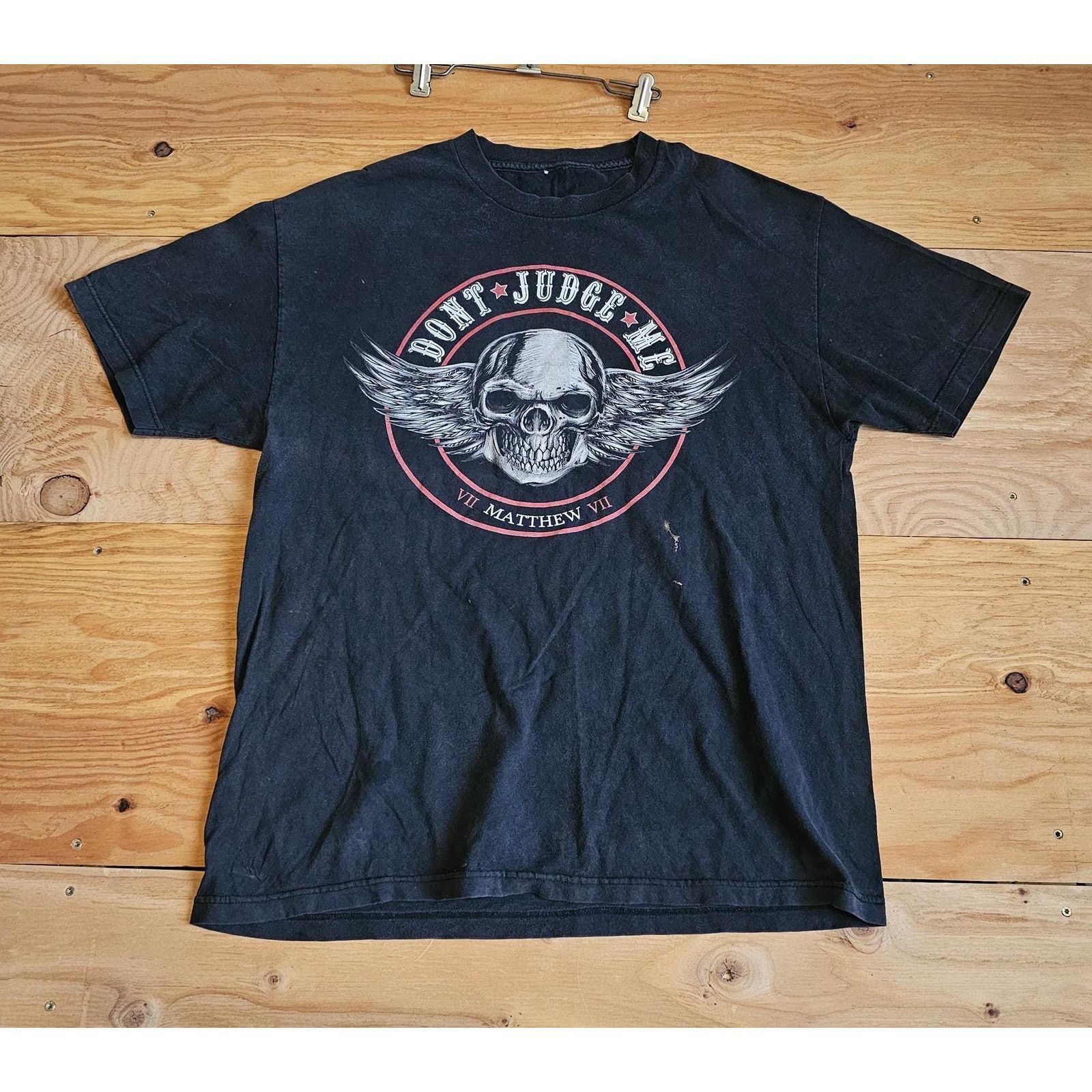 Other Skull Wings Dont Judge Me Mathew VII T-shirt Black Y2K Size US XL / EU 56 / 4 - 1 Thumbnail