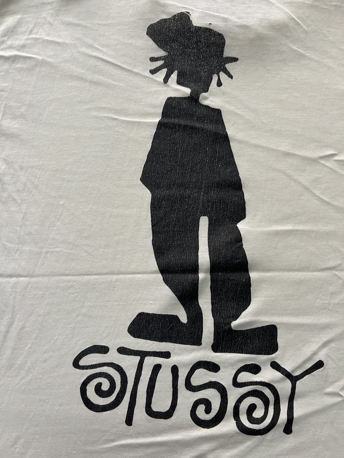 Stussy VINTAGE DISTRESSED STUSSY SHADOWMAN TEE VERY RARE Size US L / EU 52-54 / 3 - 3 Thumbnail