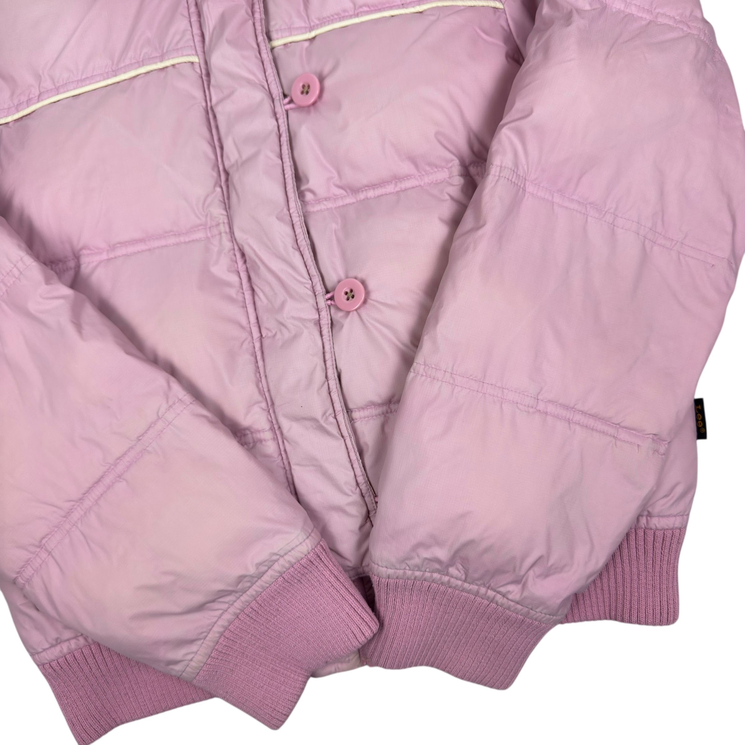 Lee Lee Women's Pink Fur Full Zip Puffer Jacket XL Size XL / US 12-14 / IT 48-50 - 8 Thumbnail
