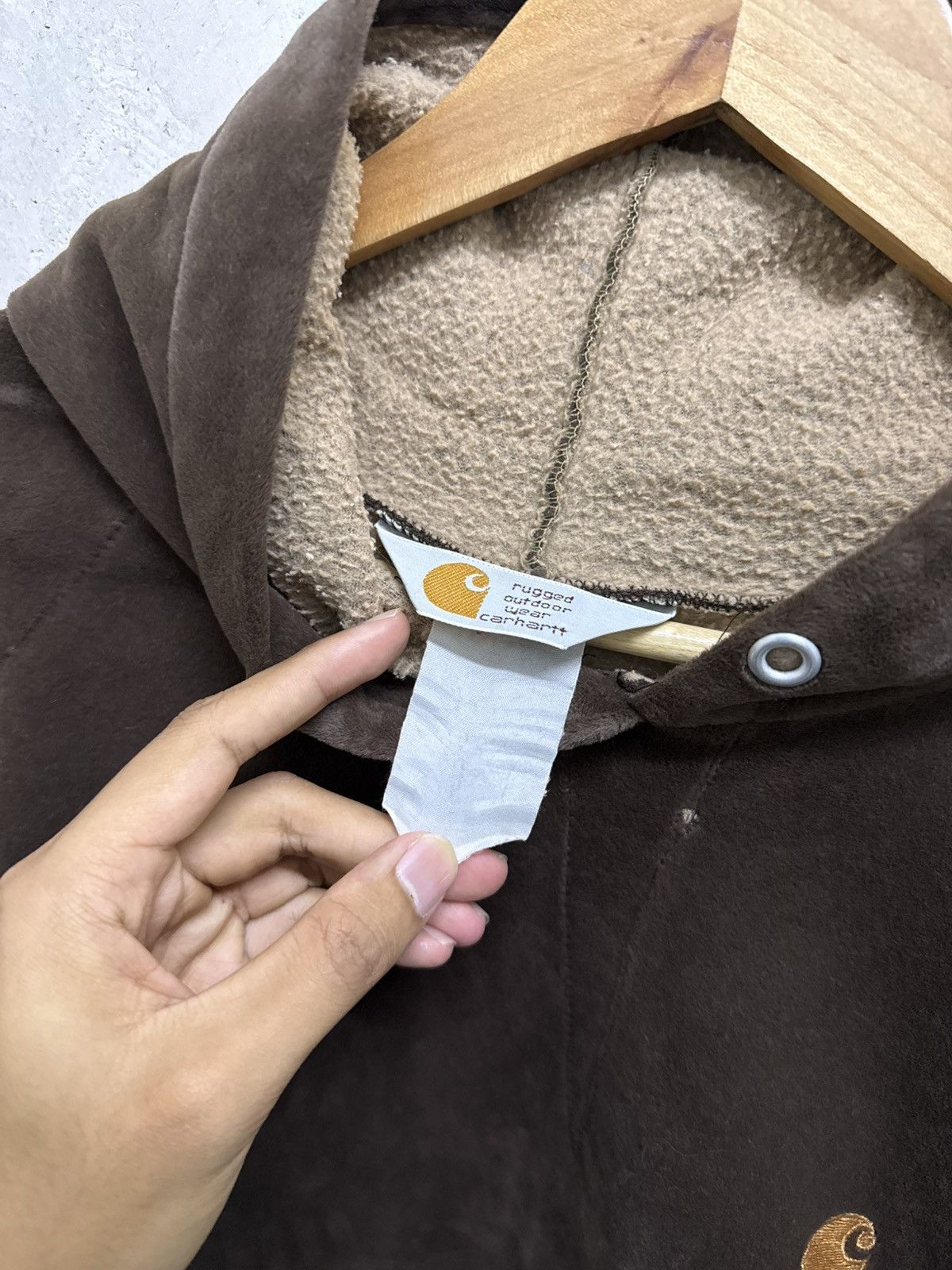 Carhartt RARE! Vintage 90s Carhartt Velvet Pullover Hoodie Size US XL / EU 56 / 4 - 5 Thumbnail