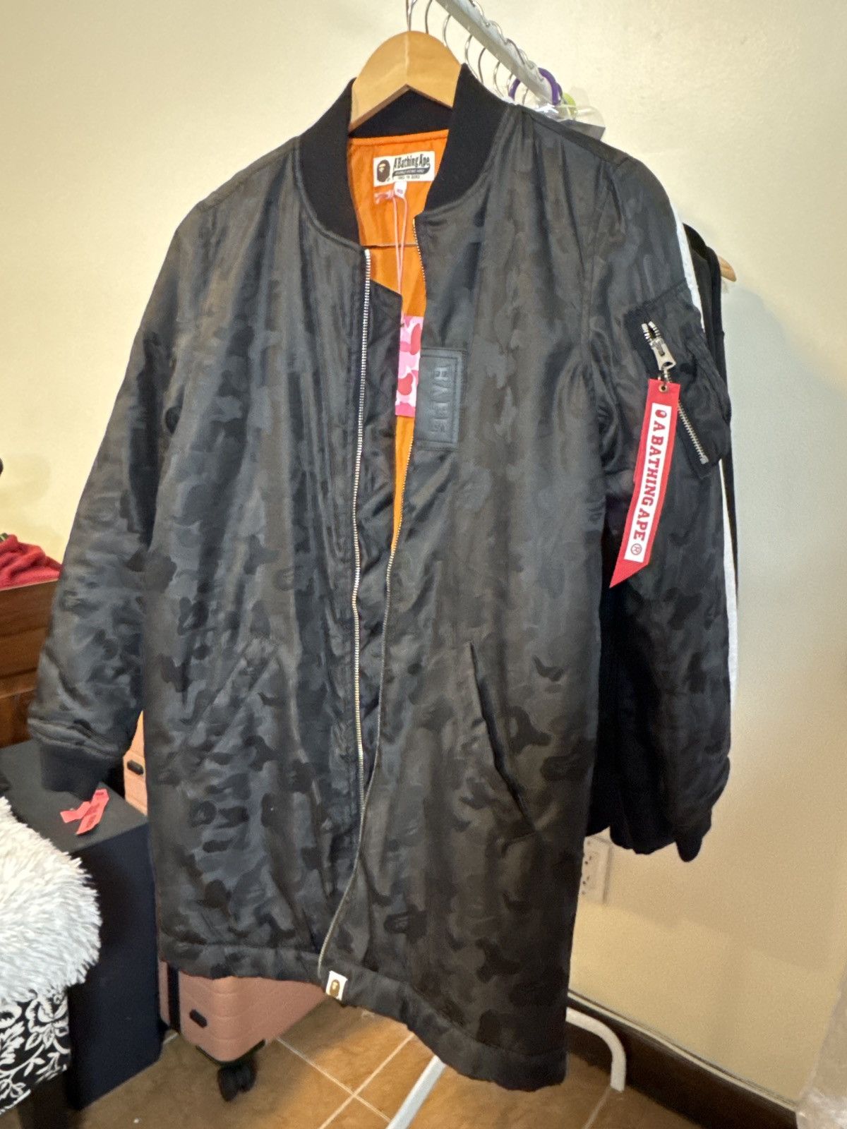 Bape Bape black long camo Parka - extra small Size XS / US 0-2 / IT 36-38 - 1 Thumbnail