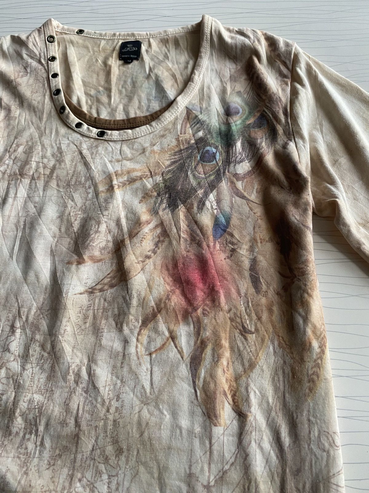 GOA SEMANTIC AOP HIPPIE GIPSY GOA STYLE TEE Size M / US 6-8 / IT 42-44 - 6 Thumbnail