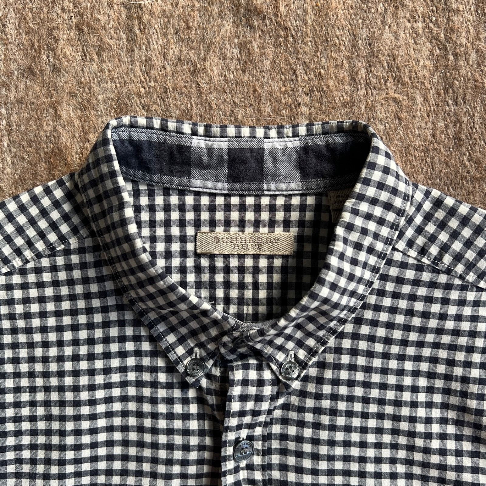 Burberry Burberry BRIT Gingham Check Cotton Shirt 9475AC Size US M / EU 48-50 / 2 - 3 Thumbnail