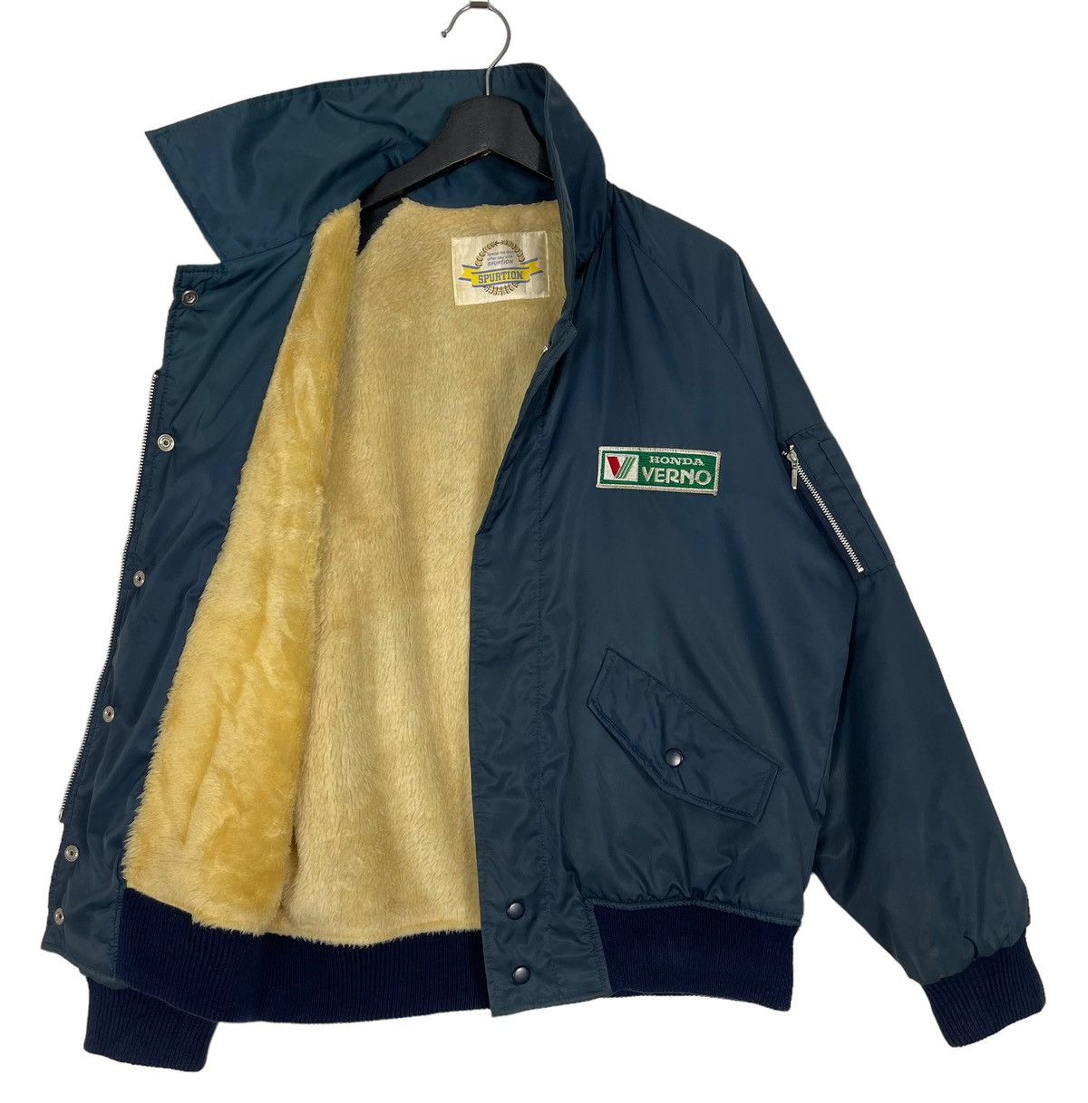 Honda 90s Vintage Honda Verno Bomber Jacket Size US L / EU 52-54 / 3 - 3 Thumbnail