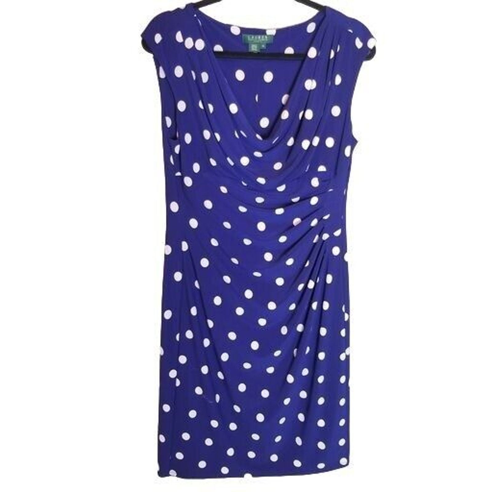 Lauren Ralph Lauren Lauren Ralph Lauren Womens Polka Dot Sheath Dress Size 14 Size XL / US 12-14 / IT 48-50 - 1 Thumbnail