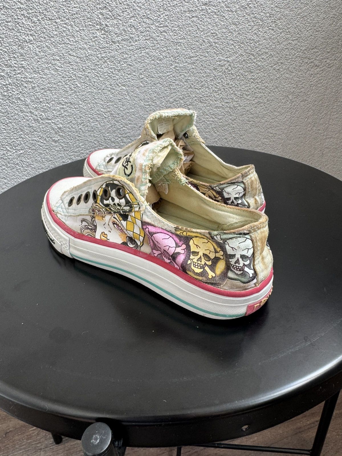Ed Hardy Ed Hardy Sneakers Tattoo Print Slip-On Size US 6 / IT 36 - 5 Thumbnail