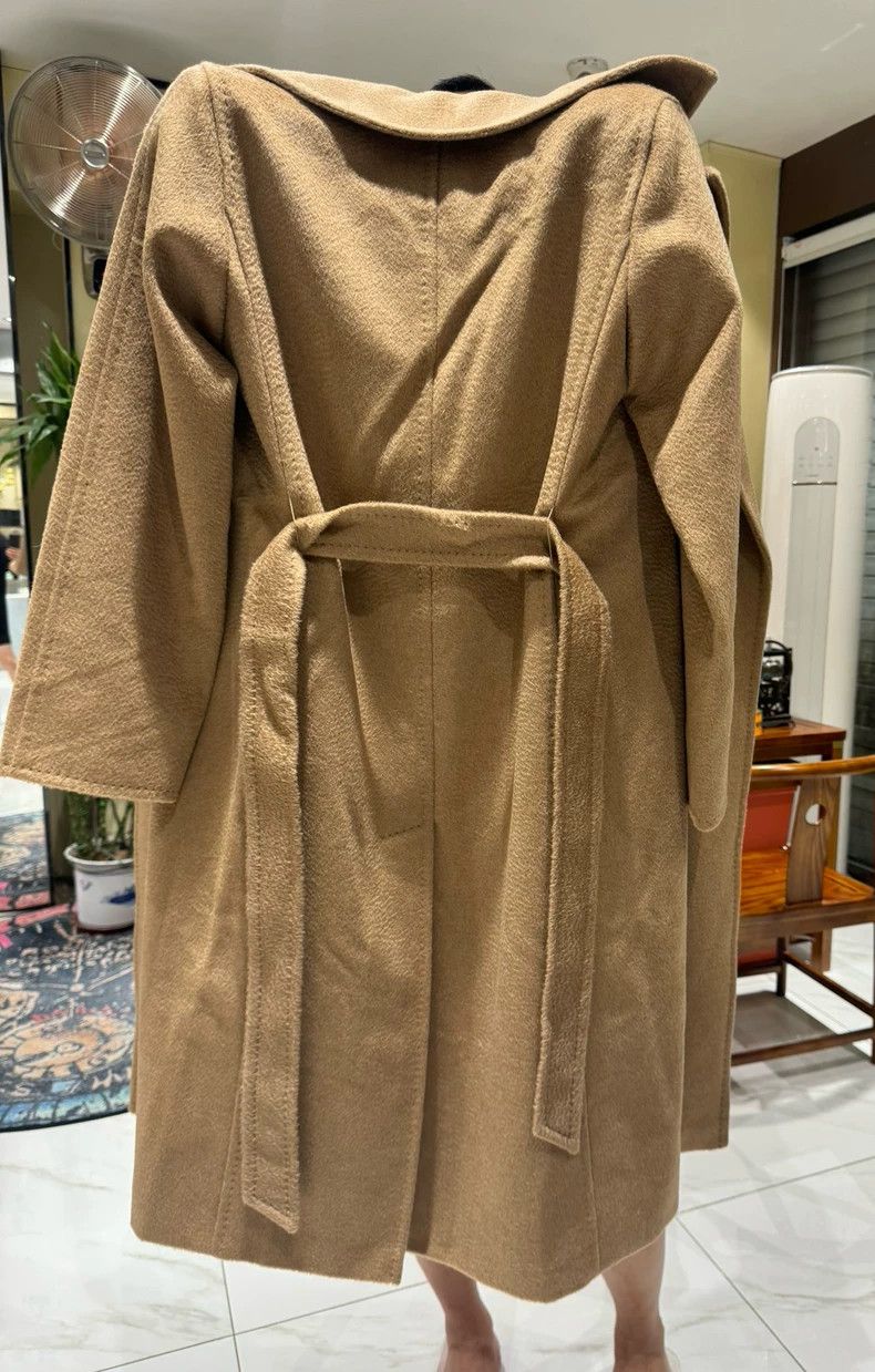 Max Mara Max Mara Camel Velvet Strappy Long Coat Camel Size S / US 4 / IT 40 - 2 Thumbnail