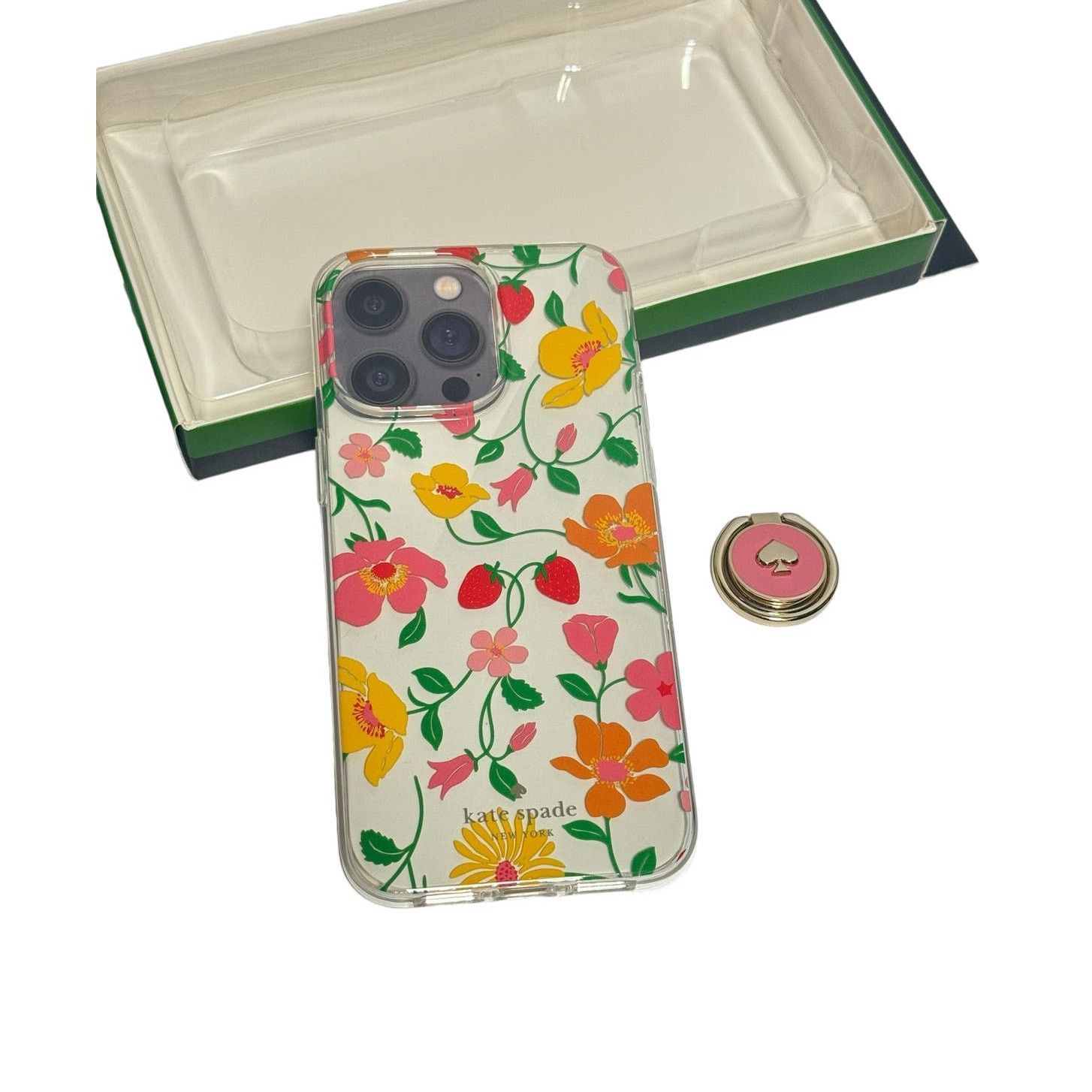 Kate Spade Kate Spade Garden Stability Ring iPhone 15 Pro Max Case Size ONE SIZE - 2 Thumbnail