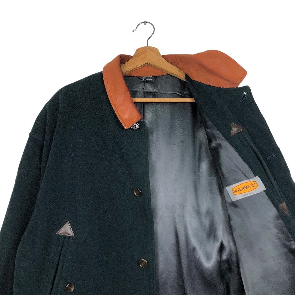 Issey Miyake 📌Vintage Chore Jacket Intermezzo Japan Leather Collar Size US L / EU 52-54 / 3 - 13 Thumbnail