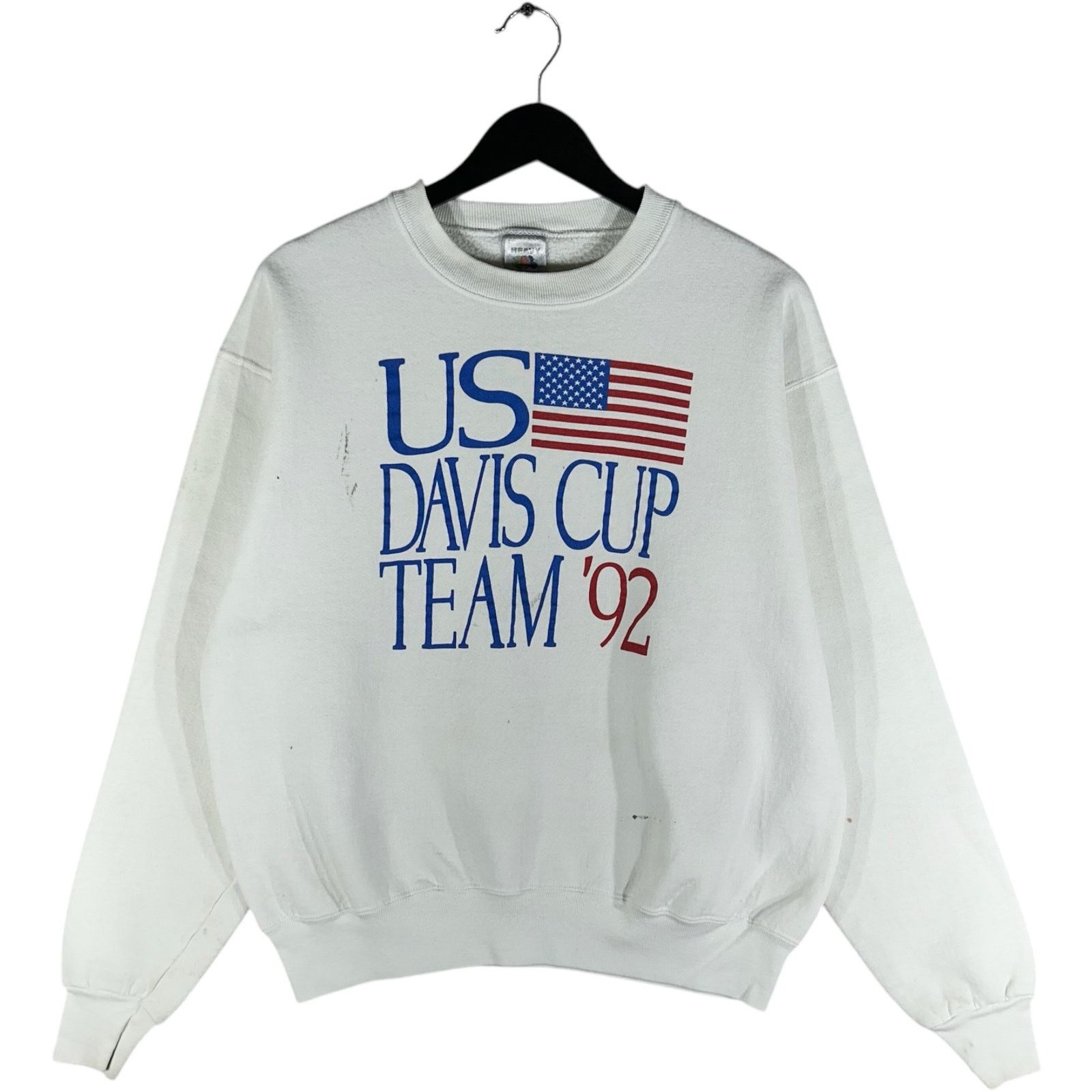Fruit Of The Loom Vintage US Davis Cup Team Crewneck 1992 Size US L / EU 52-54 / 3 - 1 Thumbnail