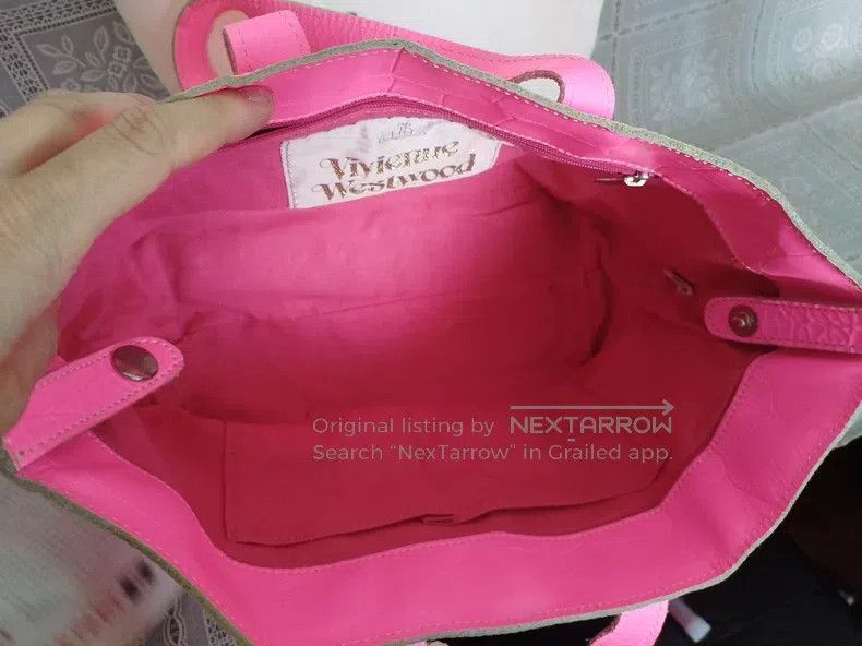 Vivienne Westwood Vivienne Westwood size os Fluorescent pink Saturn tote bag Size ONE SIZE - 5 Thumbnail