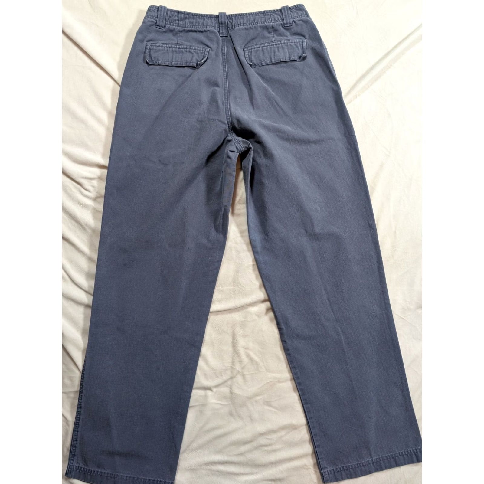 Vintage LL. Bean Ripstop Chino Pants Mens 30 Blue 100% Cotton Hiking Regular Fit Pants Size US 30 / EU 46 - 4 Thumbnail