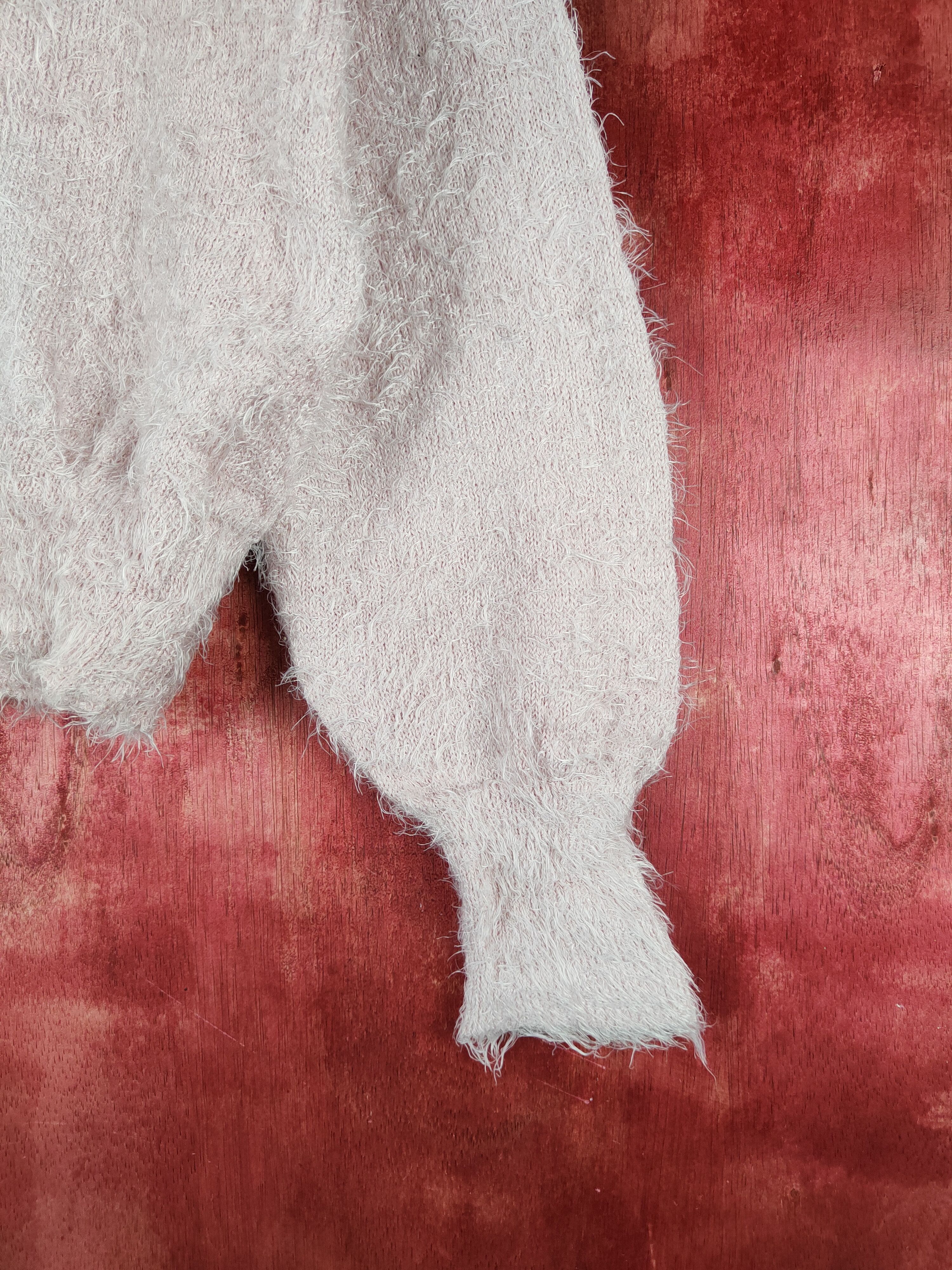Japanese Brand × Vintage Earth Music & Ecology Pink Fur Mohair Knitwear Size M / US 6-8 / IT 42-44 - 6 Thumbnail
