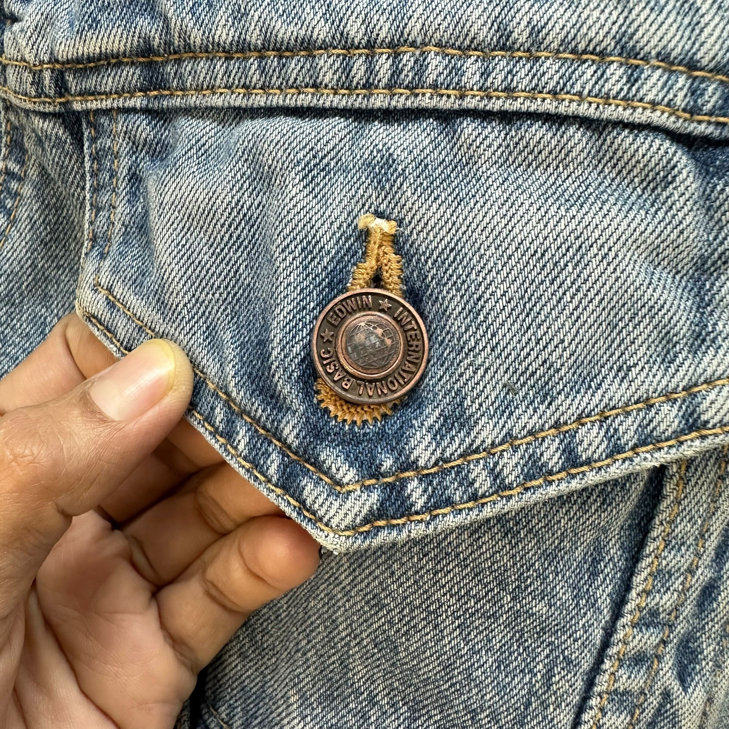 Edwin 80's Edwin 5081 Washed Denim Jacket #A23-0521 Size US L / EU 52-54 / 3 - 9 Thumbnail