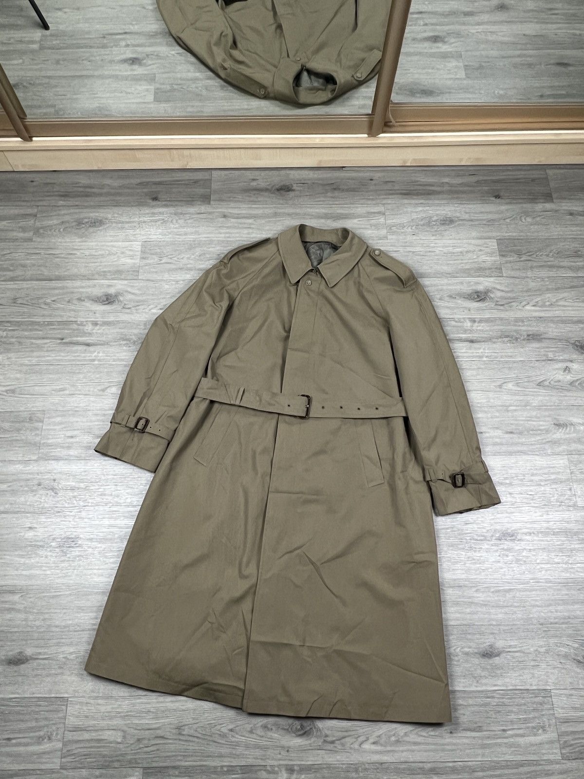 Other Retro Mens Diolen 1973s Trench Coat Size 50 Beige Size US L / EU 52-54 / 3 - 1 Thumbnail