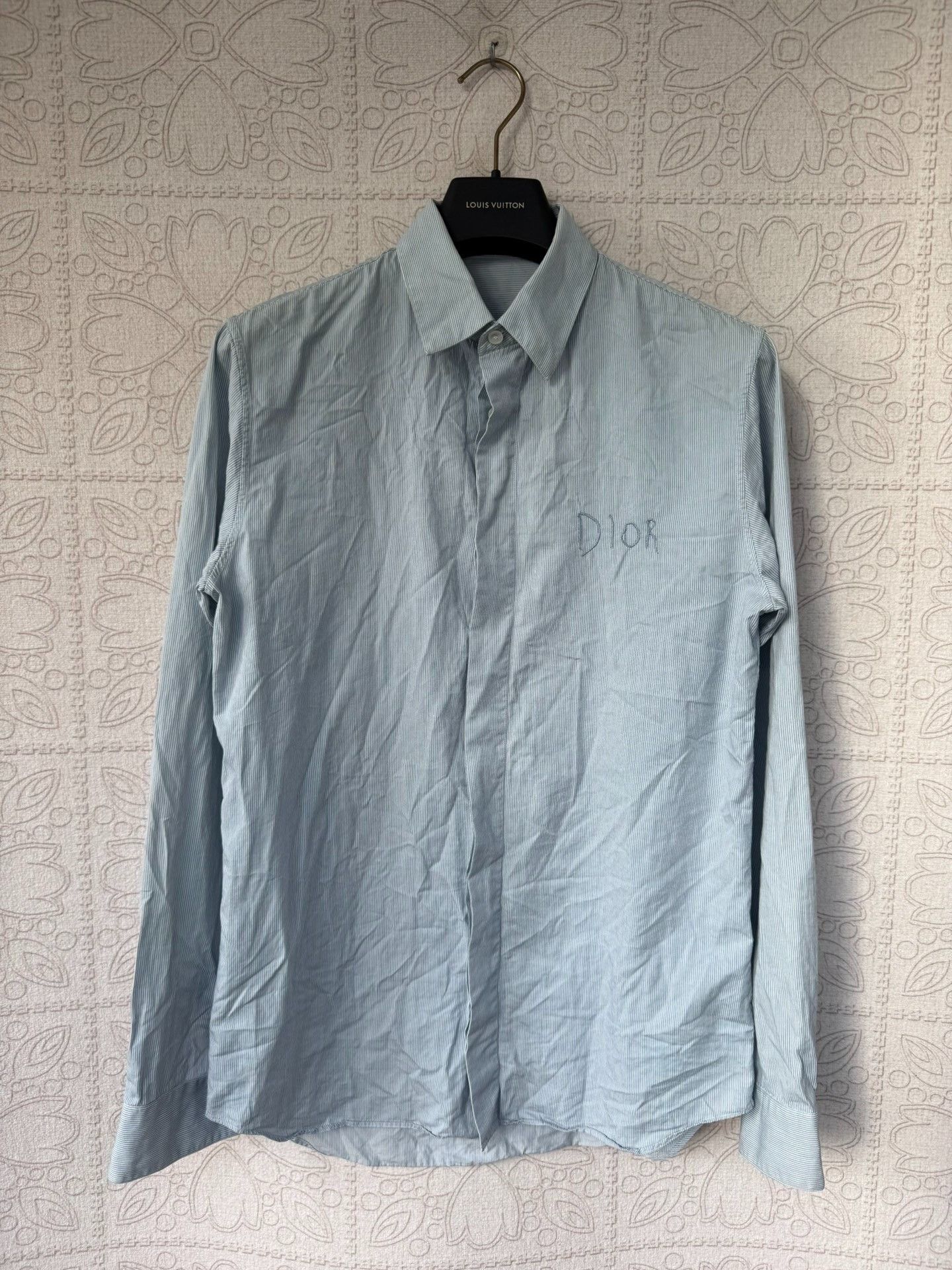 Dior Dior Logo Embroidered Shirt Size 38 Size US M / EU 48-50 / 2 - 1 Thumbnail