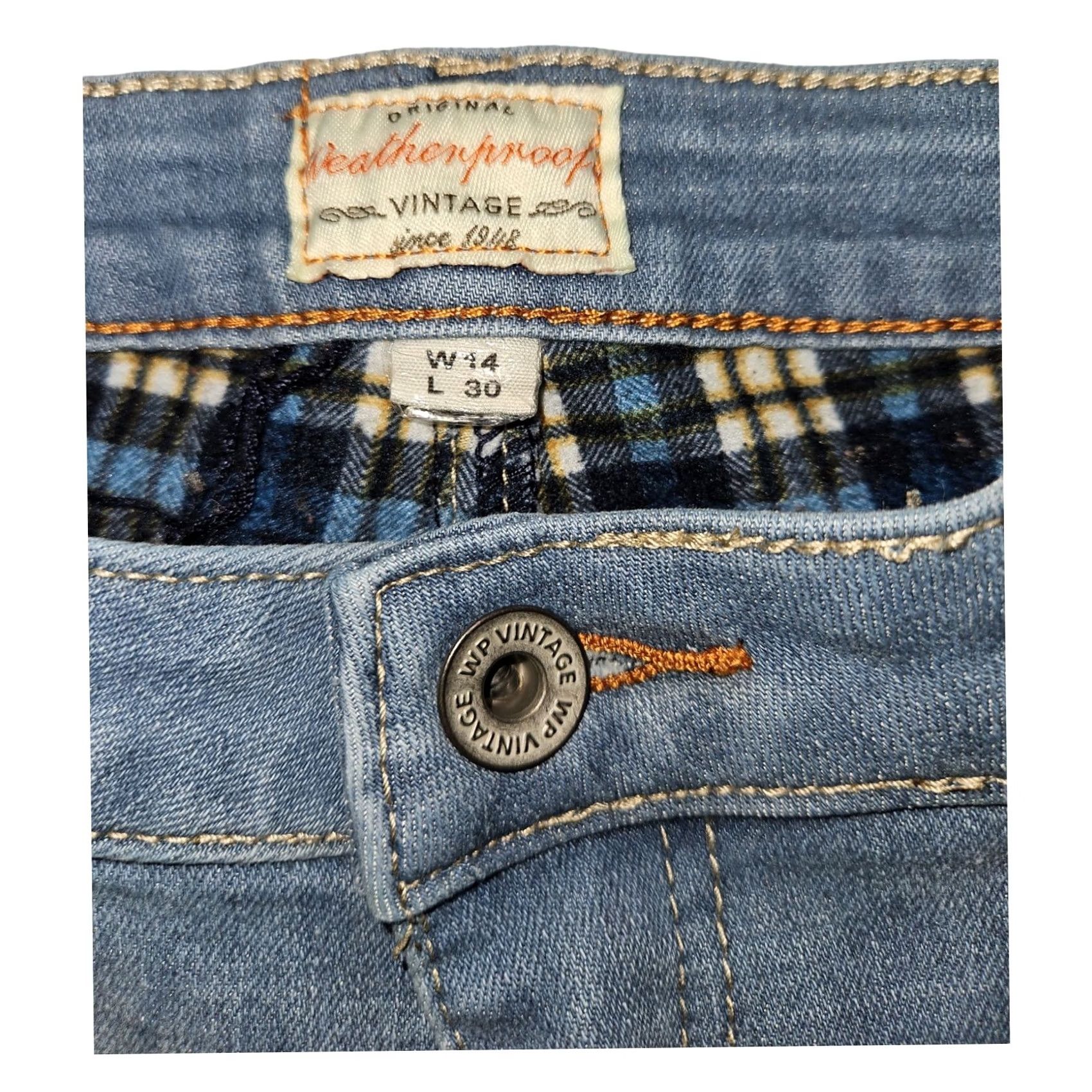 Weatherproof Weatherproof Vintage Fleece Lined Jeans Women's 14 Slim Straight Size 36" / US 14 / IT 50 - 2 Thumbnail