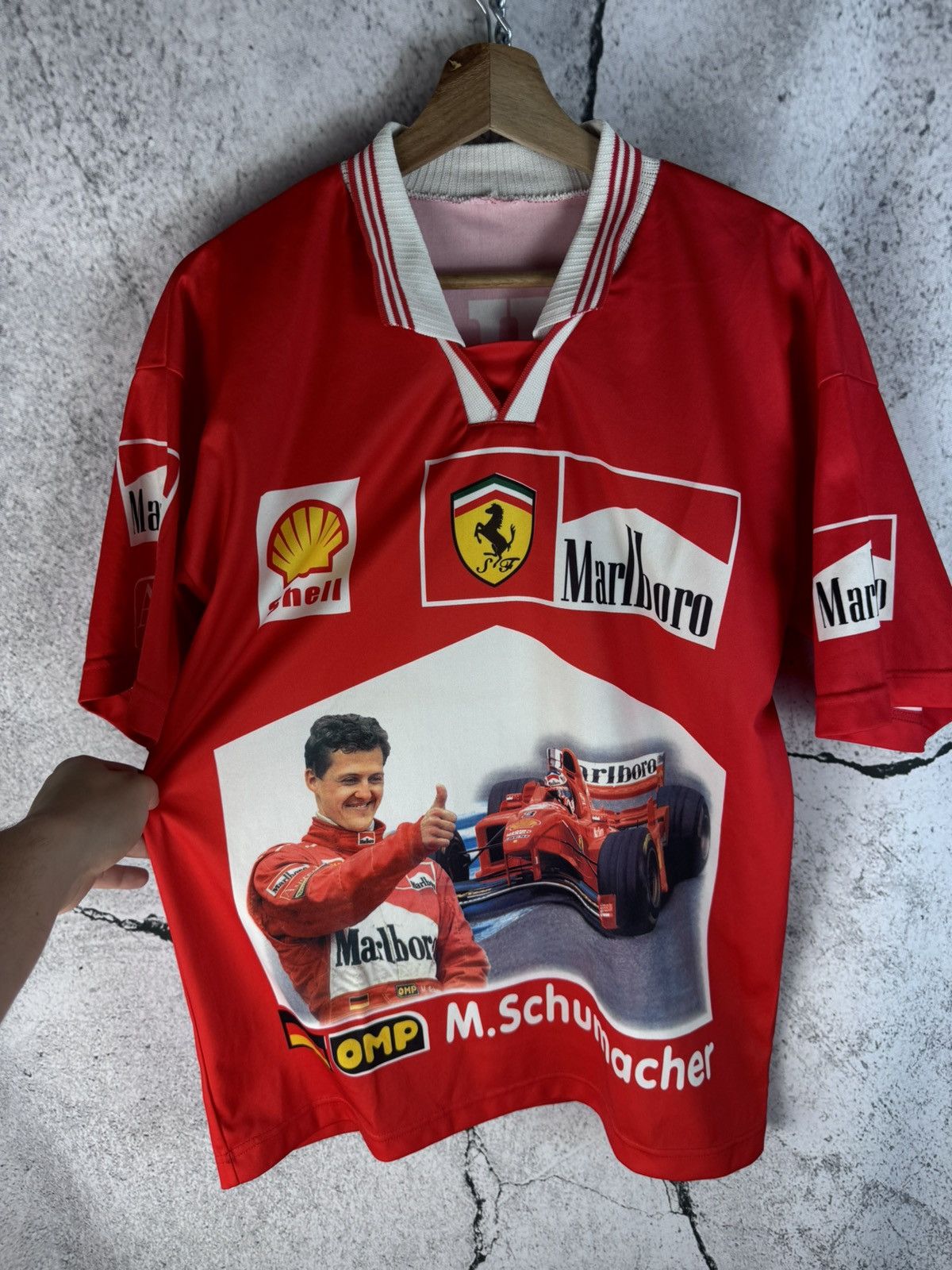 Ferrari Vintage Michael Schumacher Ferrari World Champion F1 Jersey Size US L / EU 52-54 / 3 - 1 Thumbnail