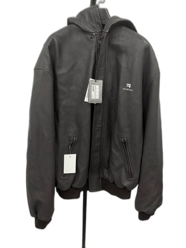 Balenciaga Balenciaga Taxi blouson Kanye hooded leather jacket