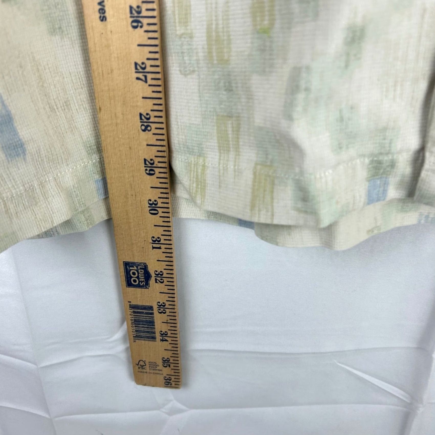 Tommy Bahama Tommy Bahama Silk Shirt Mens Large Cream Blue Geometric Ikat Print Size US L / EU 52-54 / 3 - 4 Thumbnail