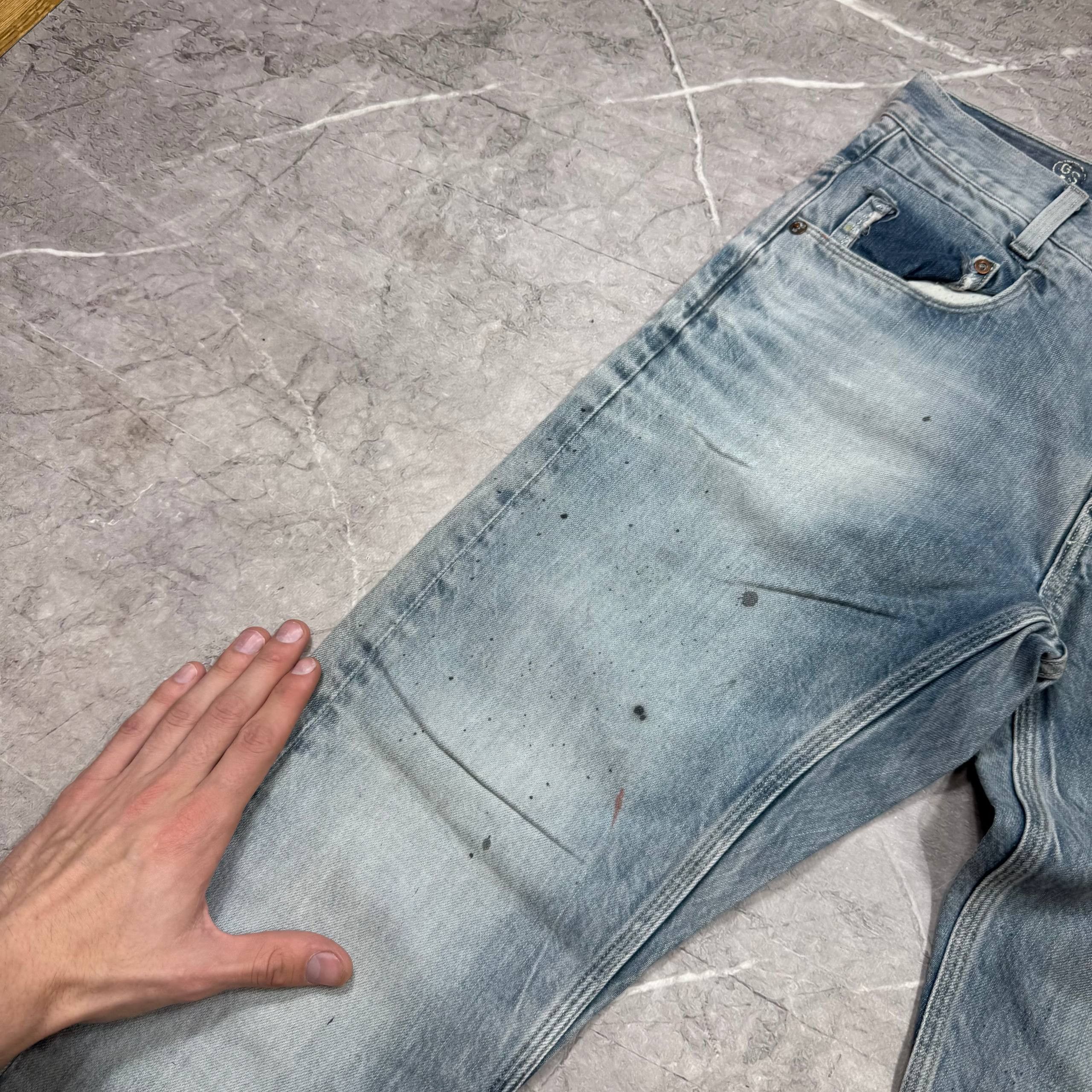 G-Star G-Star Raw Big Logo Denim Baggy Faded Y2K Jeans Mens Size Size US 33 - 9 Thumbnail