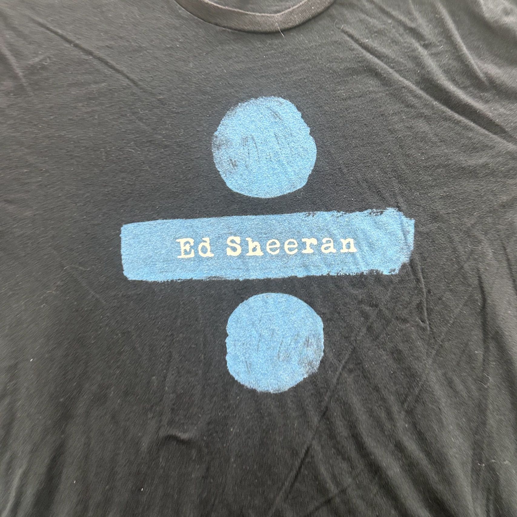 Vintage Ed Sheeran Divide Tour Shirt Mens Large Black Blue Graphic Concert Tee Music Size US L / EU 52-54 / 3 - 5 Thumbnail