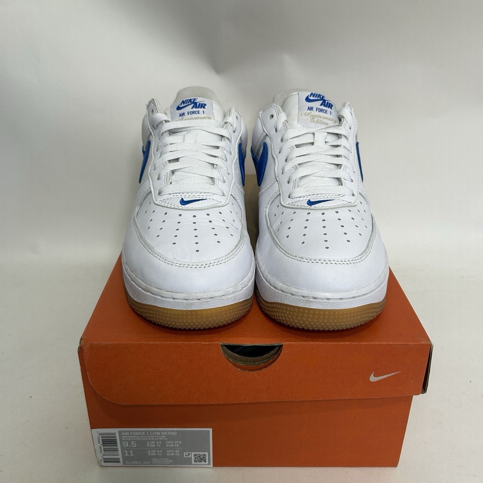 Nike Nike Air Force 1 Low Retro Color Of Month “White Royal Blue” Size US 9.5 / EU 42-43 - 2 Thumbnail