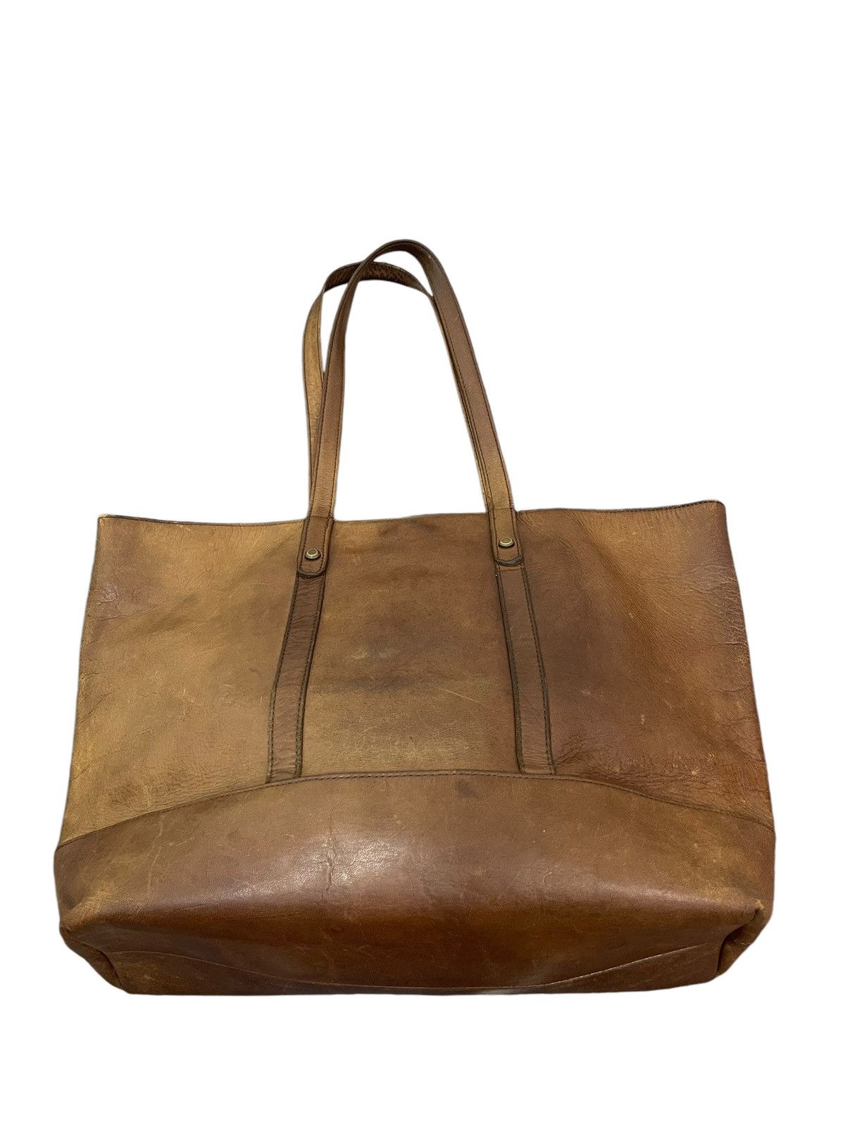 Genuine Leather Full Leather Patina Unknown Japan Tote Shoulder Bag 1🟩2 Size ONE SIZE - 11 Thumbnail