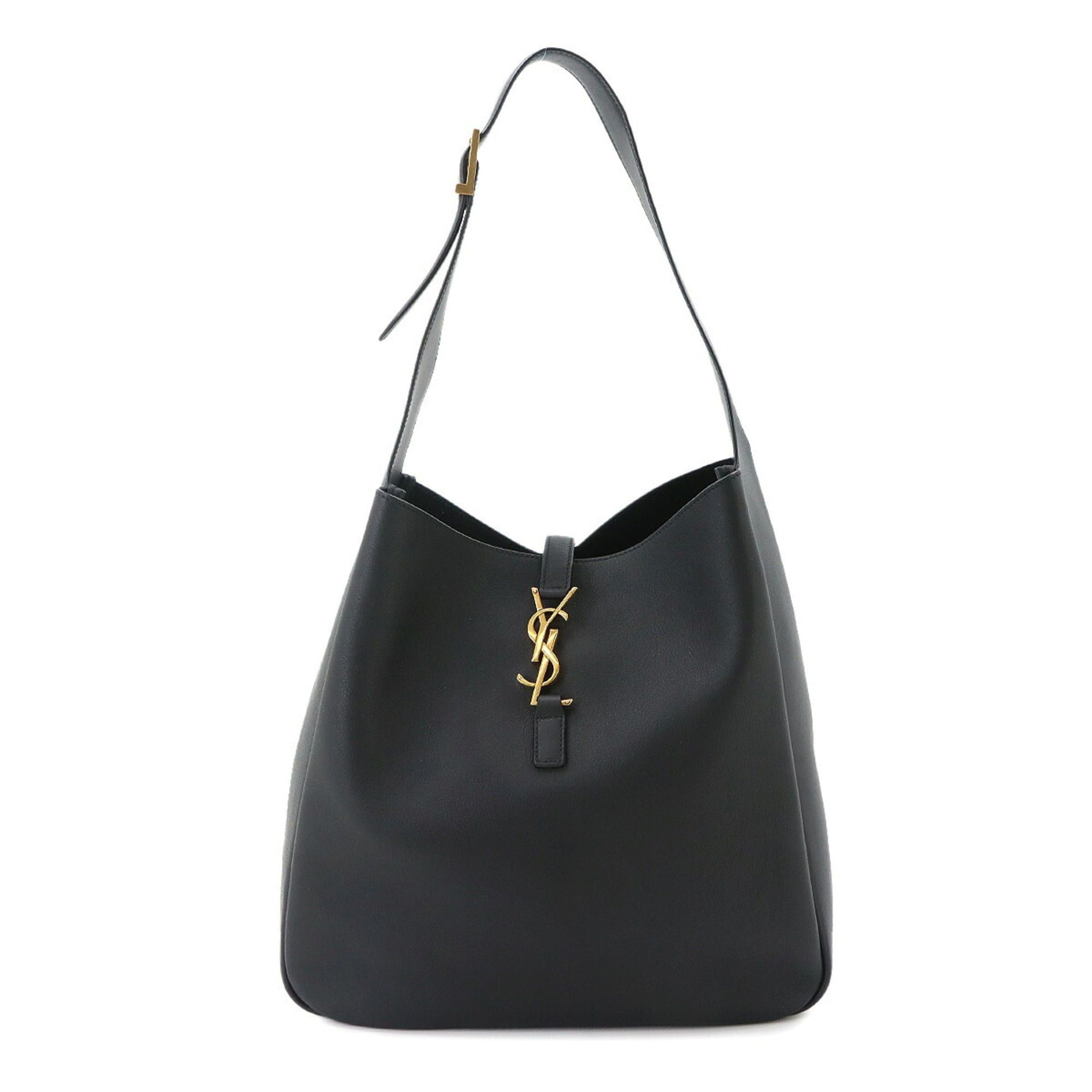 Saint Laurent Paris Saint Laurent LE 5 A 7 Soft Large Shoulder Handbag Leather Black 753837 Bag Size ONE SIZE - 1 Thumbnail